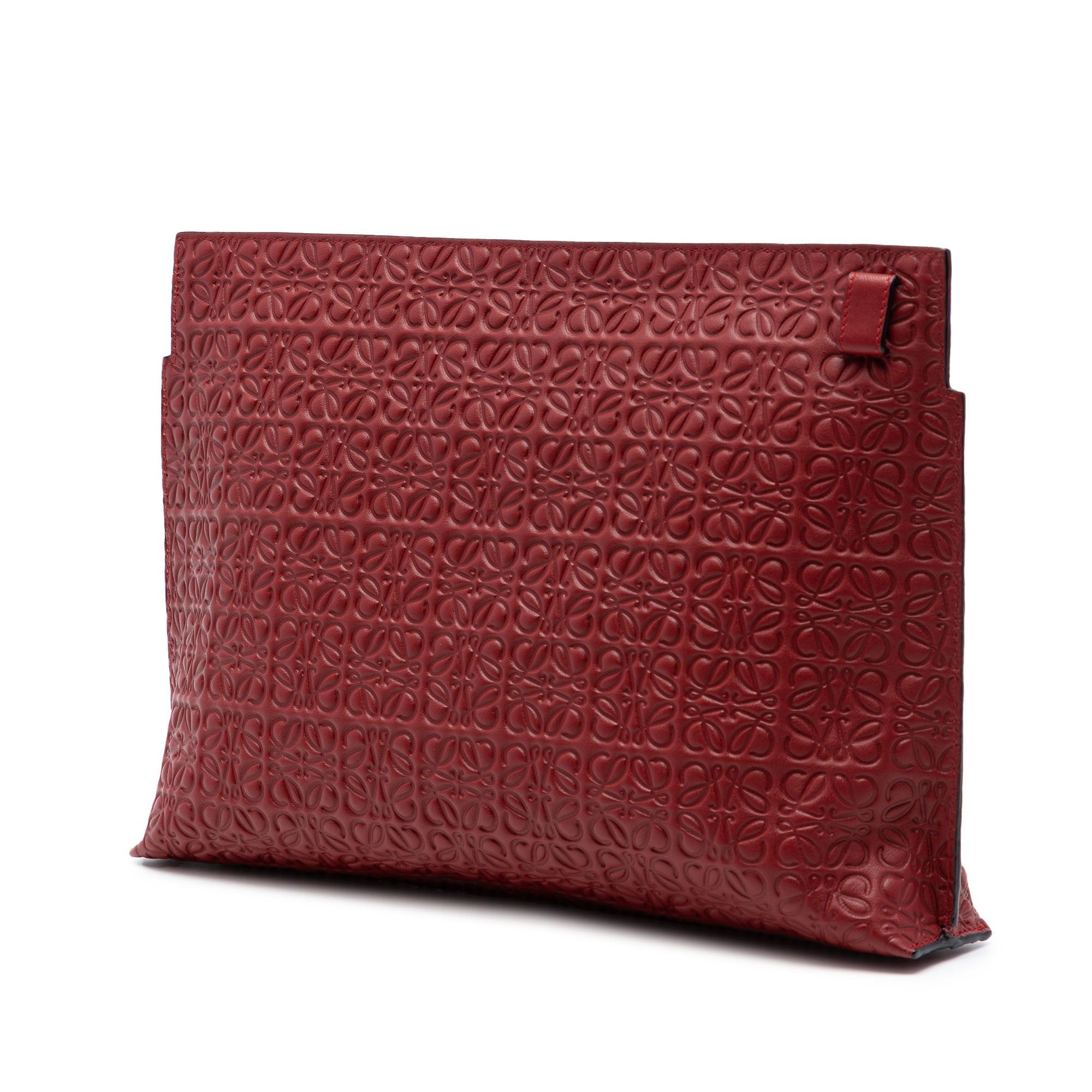Loewe Embossed Anagram Leather Repeat T Clutch Size ONE SIZE - 2 Thumbnail