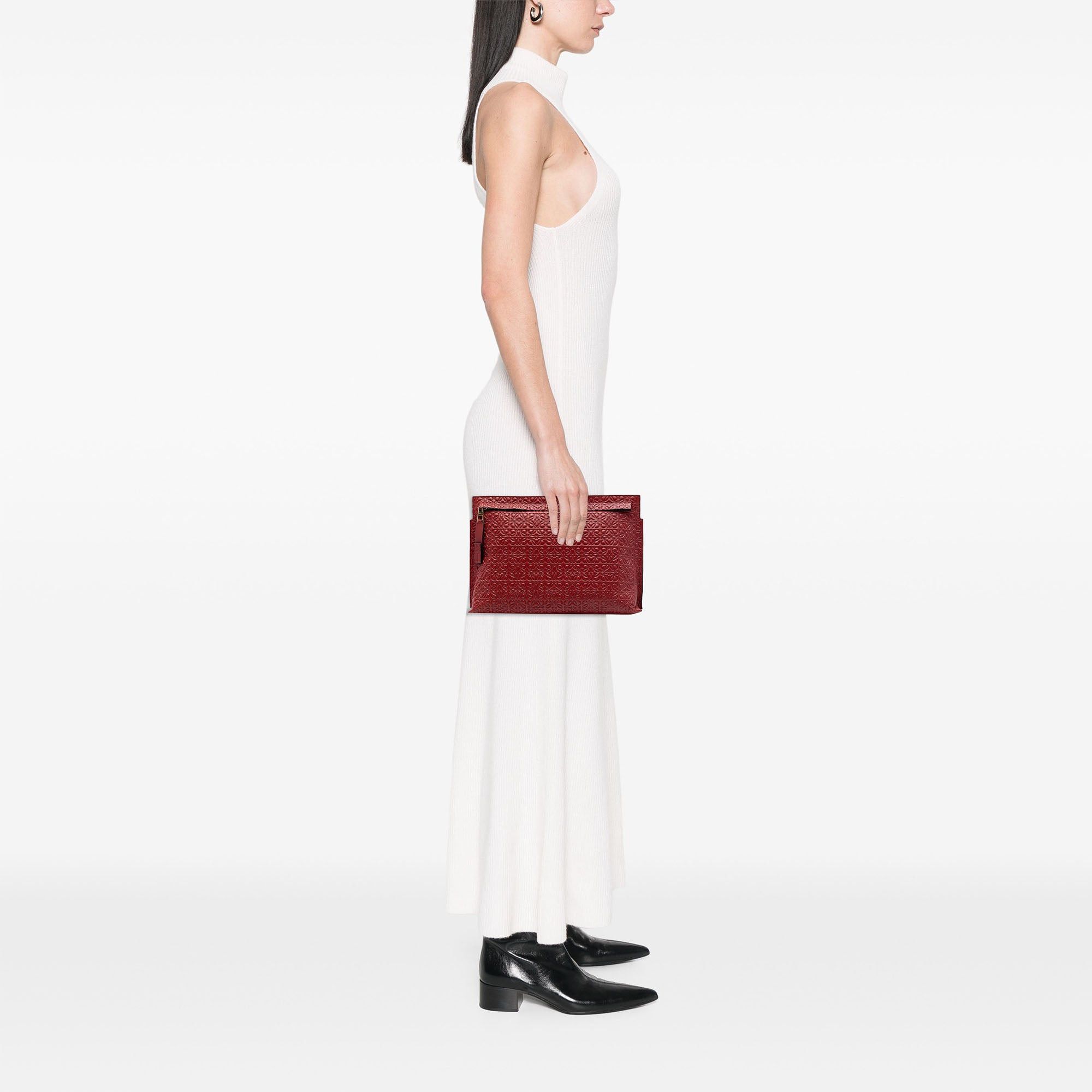 Loewe Embossed Anagram Leather Repeat T Clutch Size ONE SIZE - 6 Thumbnail