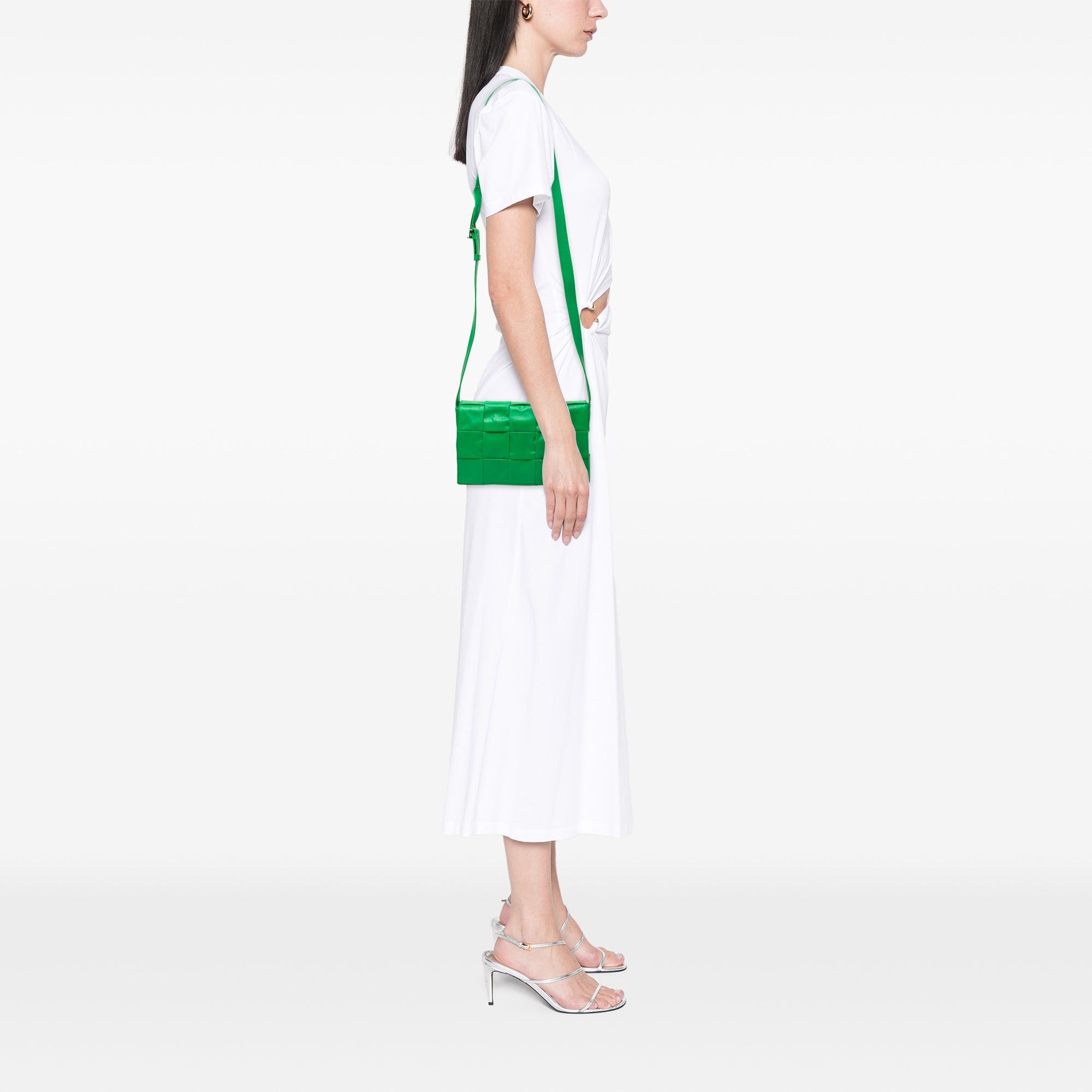 Bottega Veneta Small Paper Calfskin Intrecciato Cassette Crossbody Size ONE SIZE - 5 Thumbnail