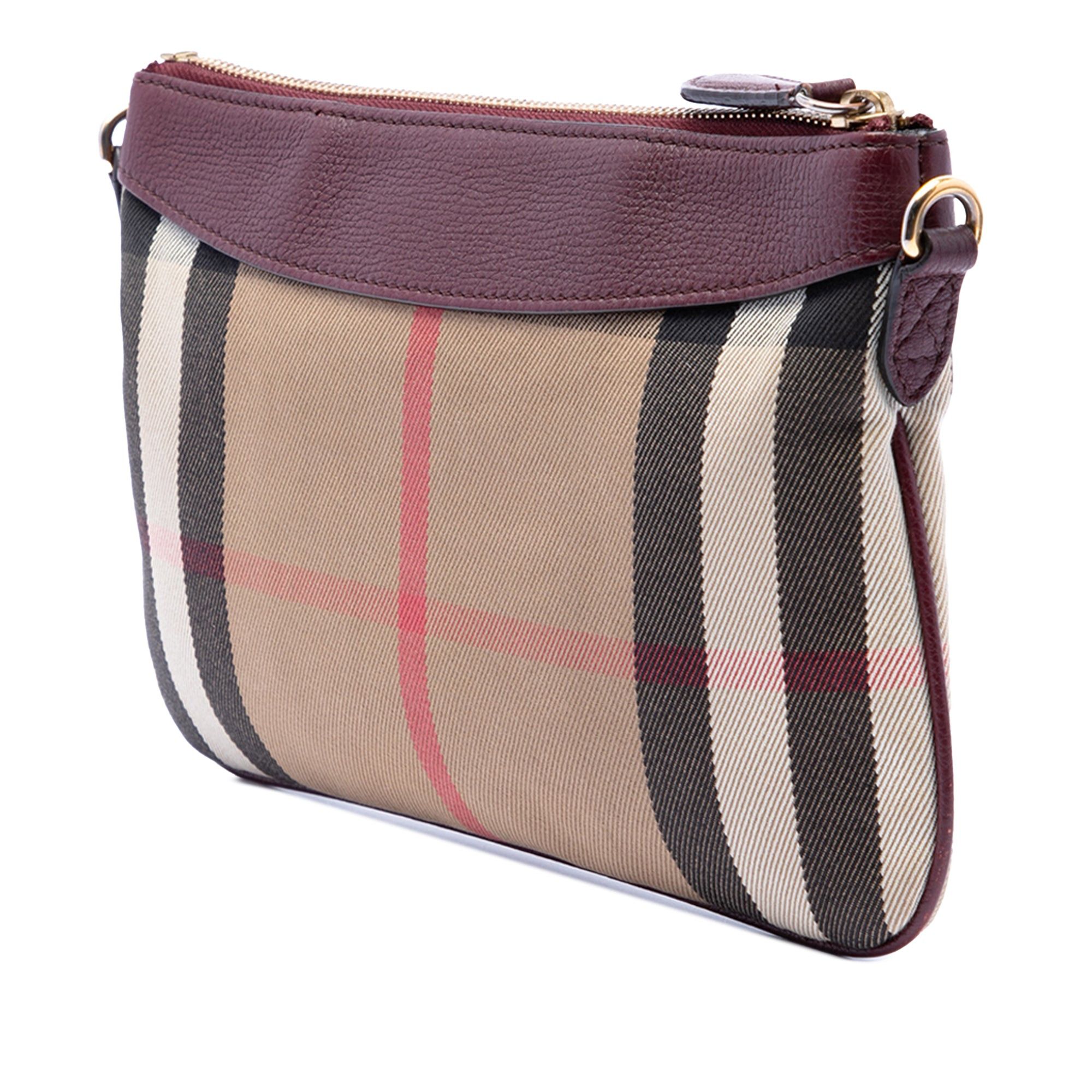 Burberry House Check Canvas Derby Peyton Crossbody Size ONE SIZE - 2 Thumbnail