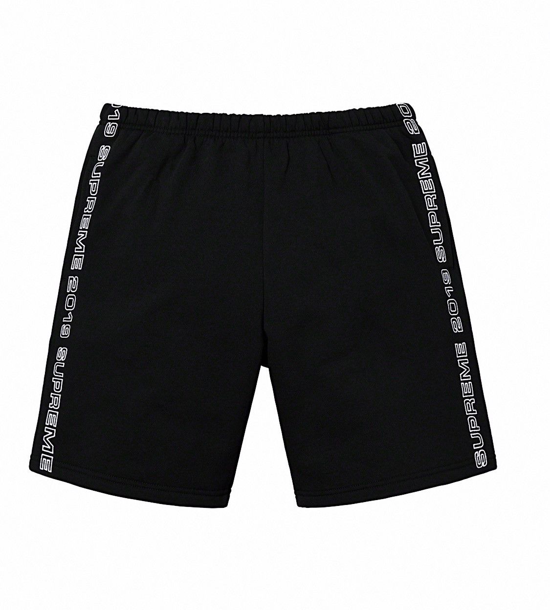 Supreme Supreme Topline Sweatshort Black size LARGE Size US 34 / EU 50 - 1 Preview