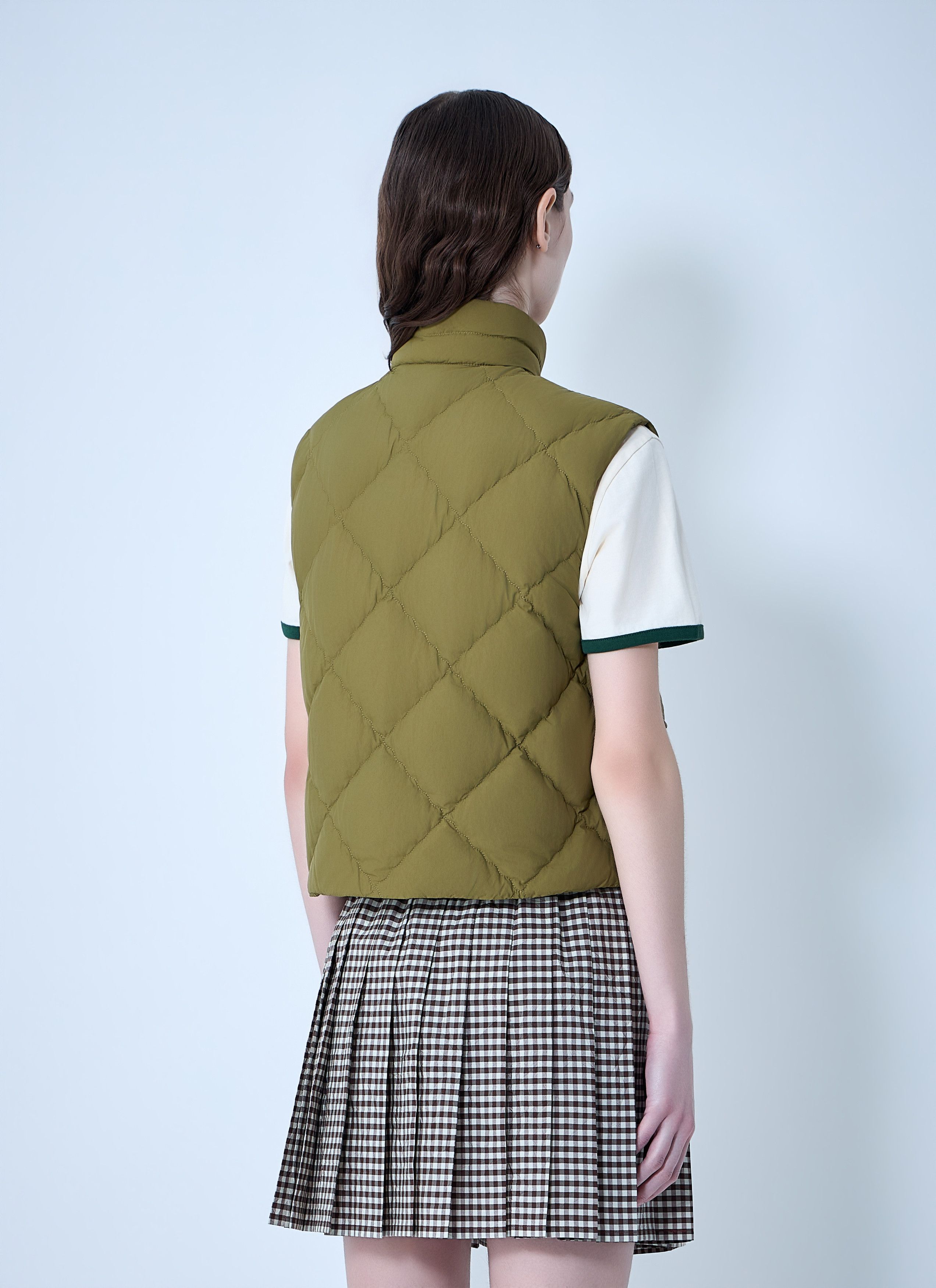 Moncler Biois Quilted Down Vest Size L / US 10 / IT 46 - 4 Thumbnail