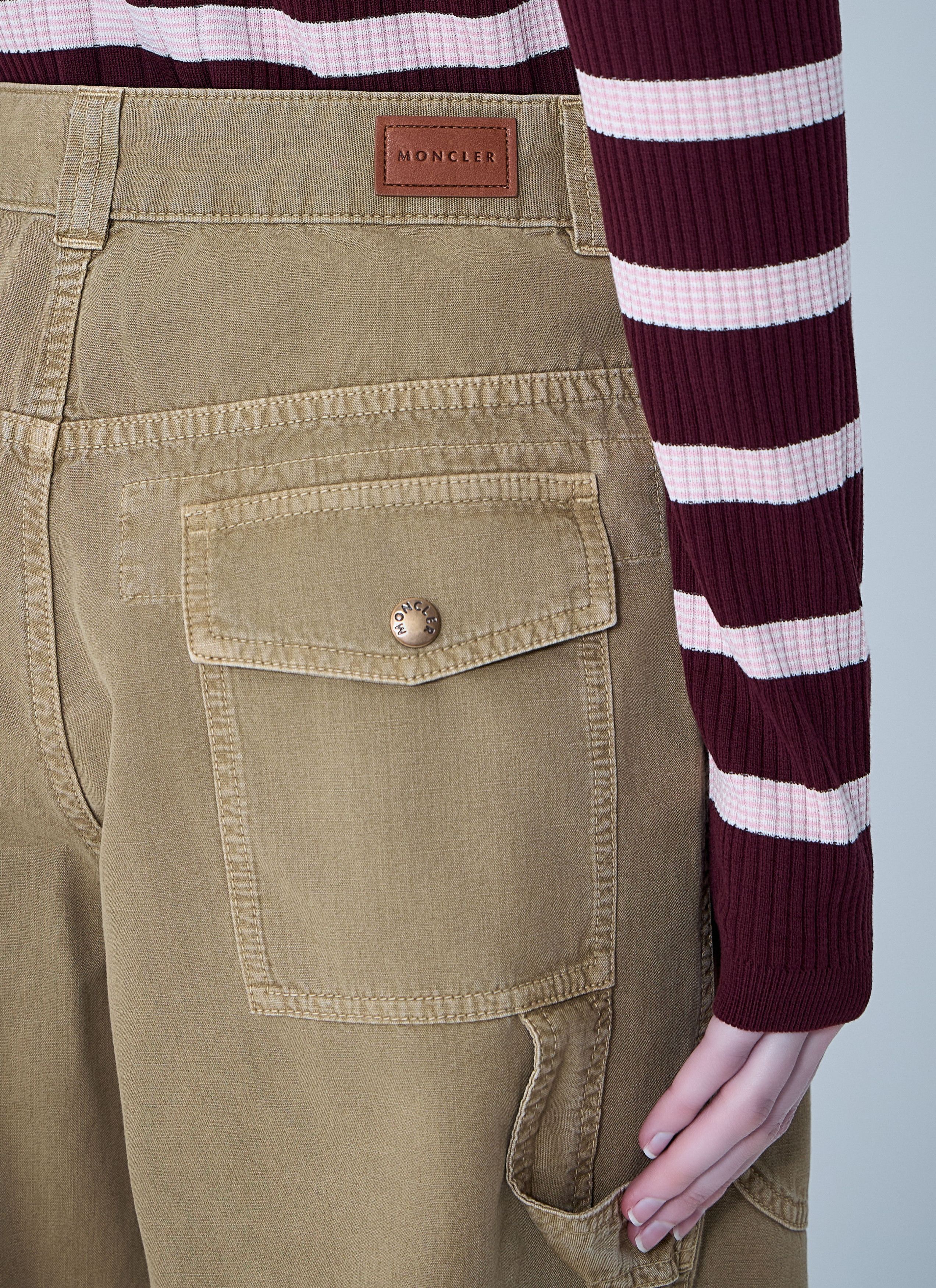 Moncler Utility Wide-Leg Trousers Size 28" / US 6 / IT 42 - 6 Thumbnail