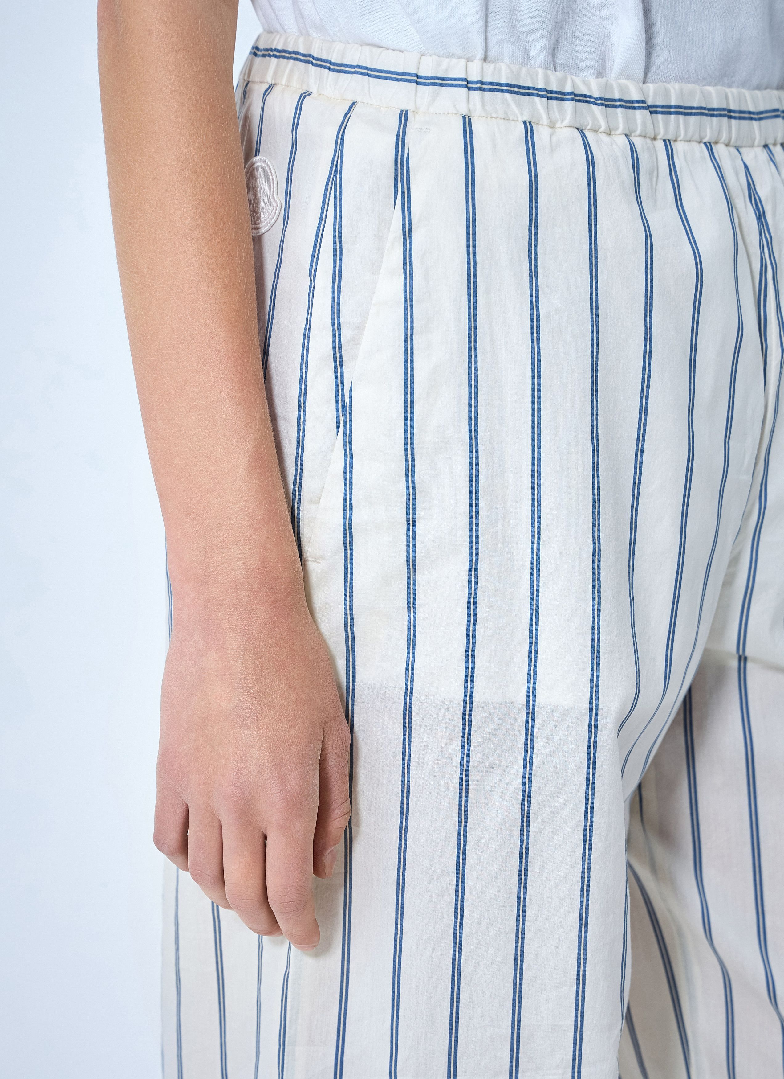 Moncler Striped Trousers Size 28" / US 6 / IT 42 - 5 Thumbnail