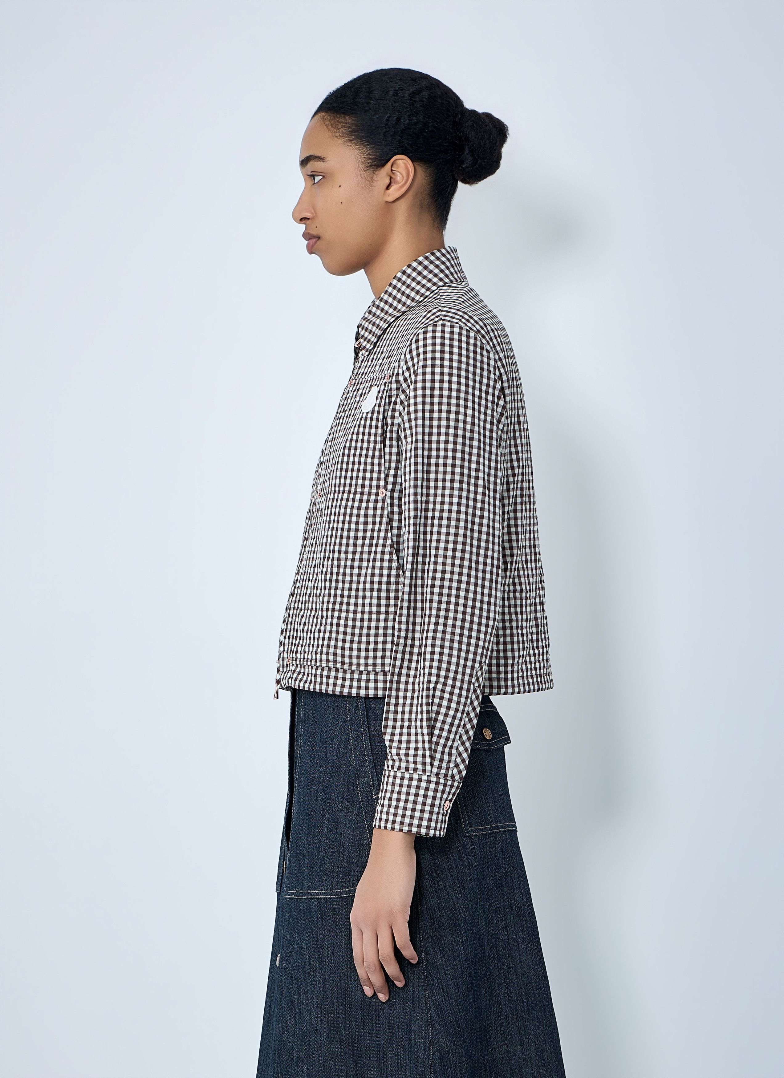 Moncler Gingham Check Shirt Jacket Size M / US 6-8 / IT 42-44 - 3 Thumbnail