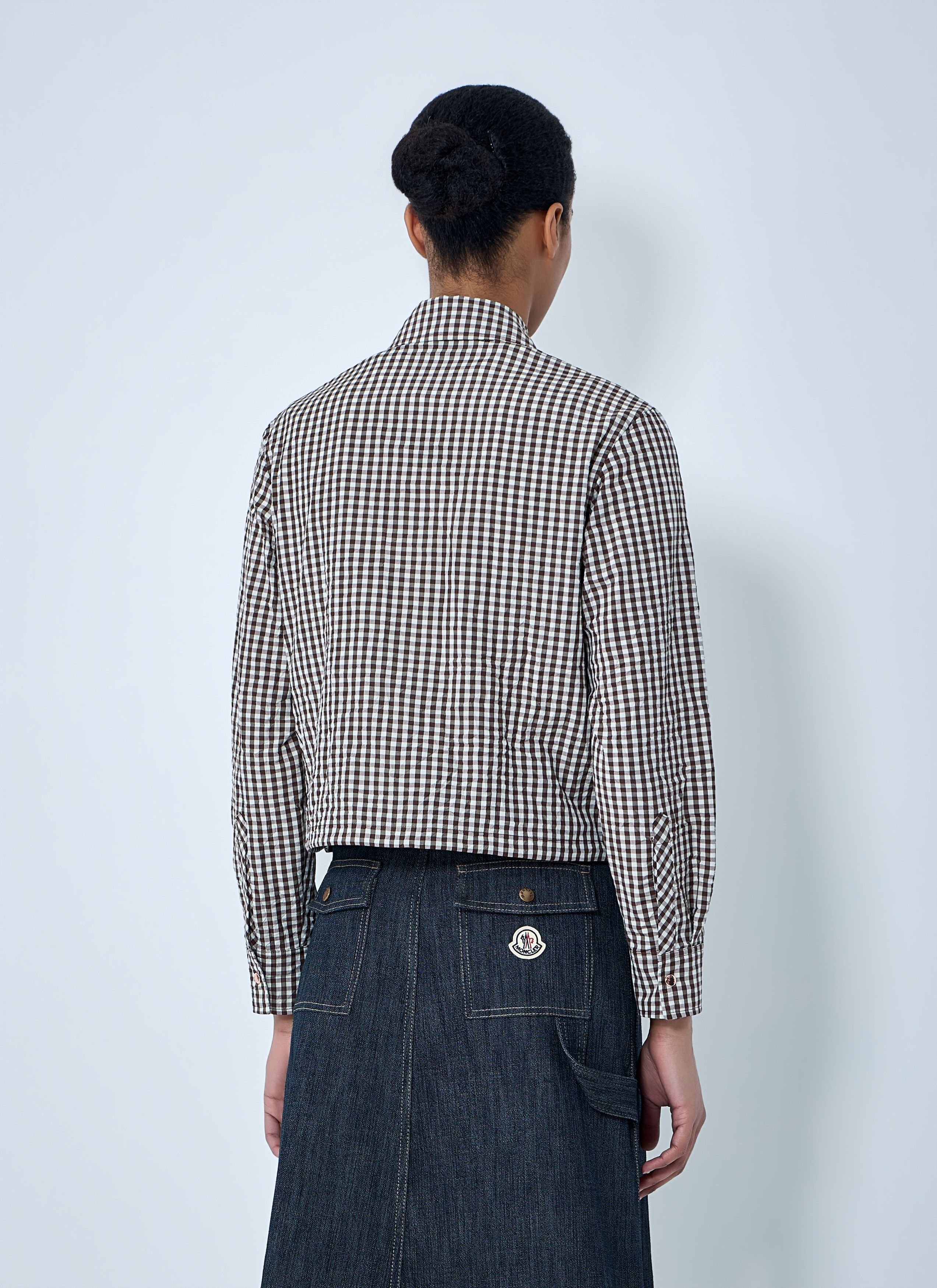 Moncler Gingham Check Shirt Jacket Size M / US 6-8 / IT 42-44 - 4 Thumbnail