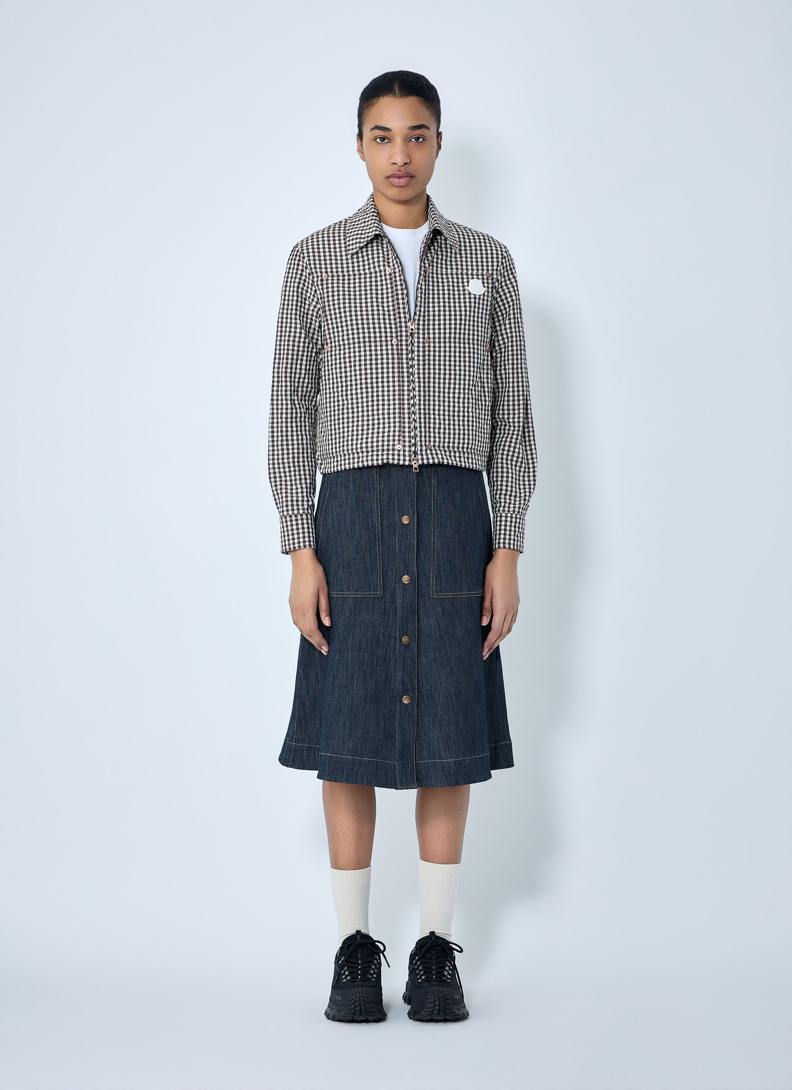 Moncler Gingham Check Shirt Jacket Size M / US 6-8 / IT 42-44 - 2 Thumbnail