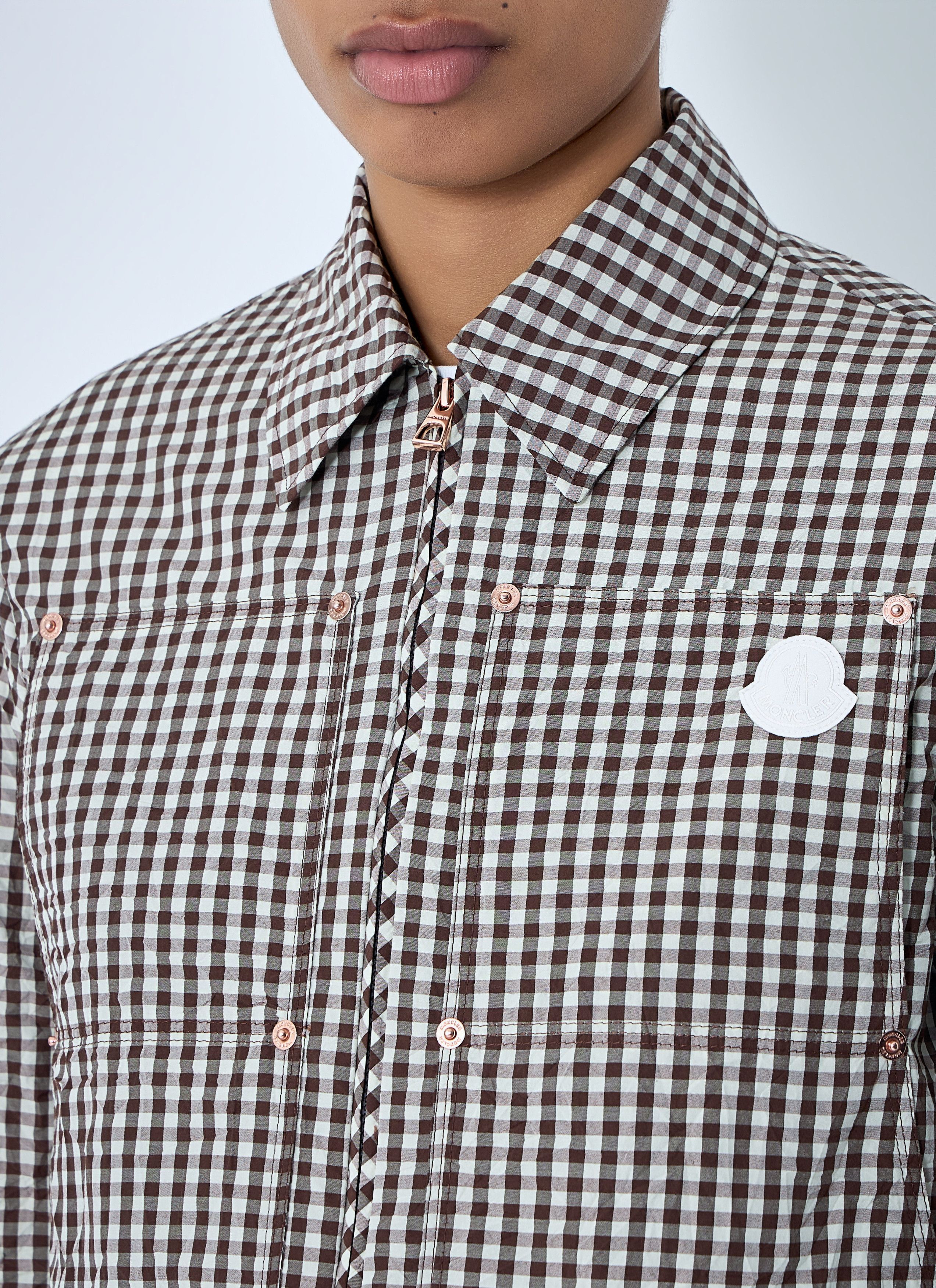 Moncler Gingham Check Shirt Jacket Size M / US 6-8 / IT 42-44 - 5 Thumbnail