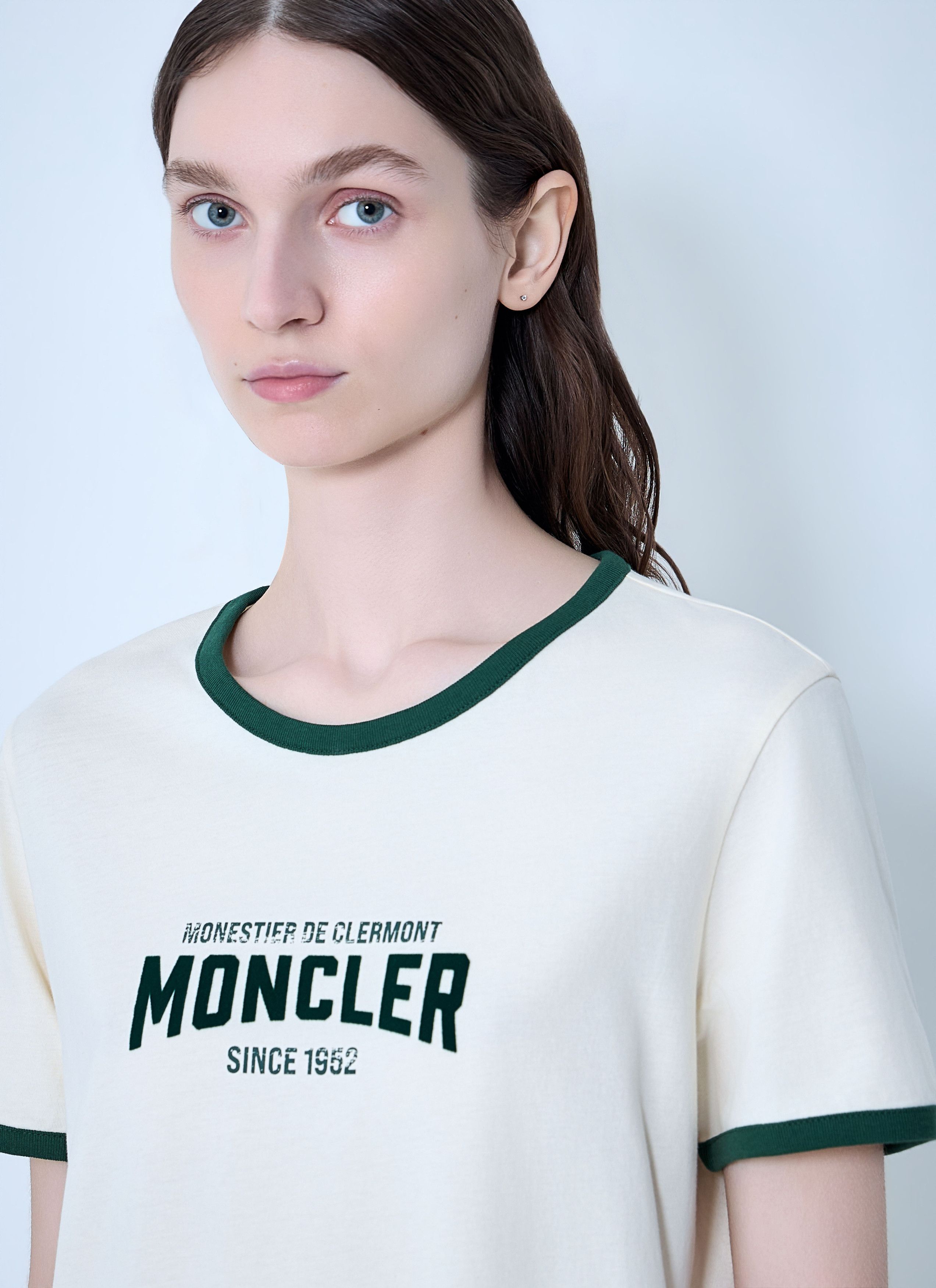 Moncler Logo Print Cotton T-Shirt Size L / US 10 / IT 46 - 5 Thumbnail