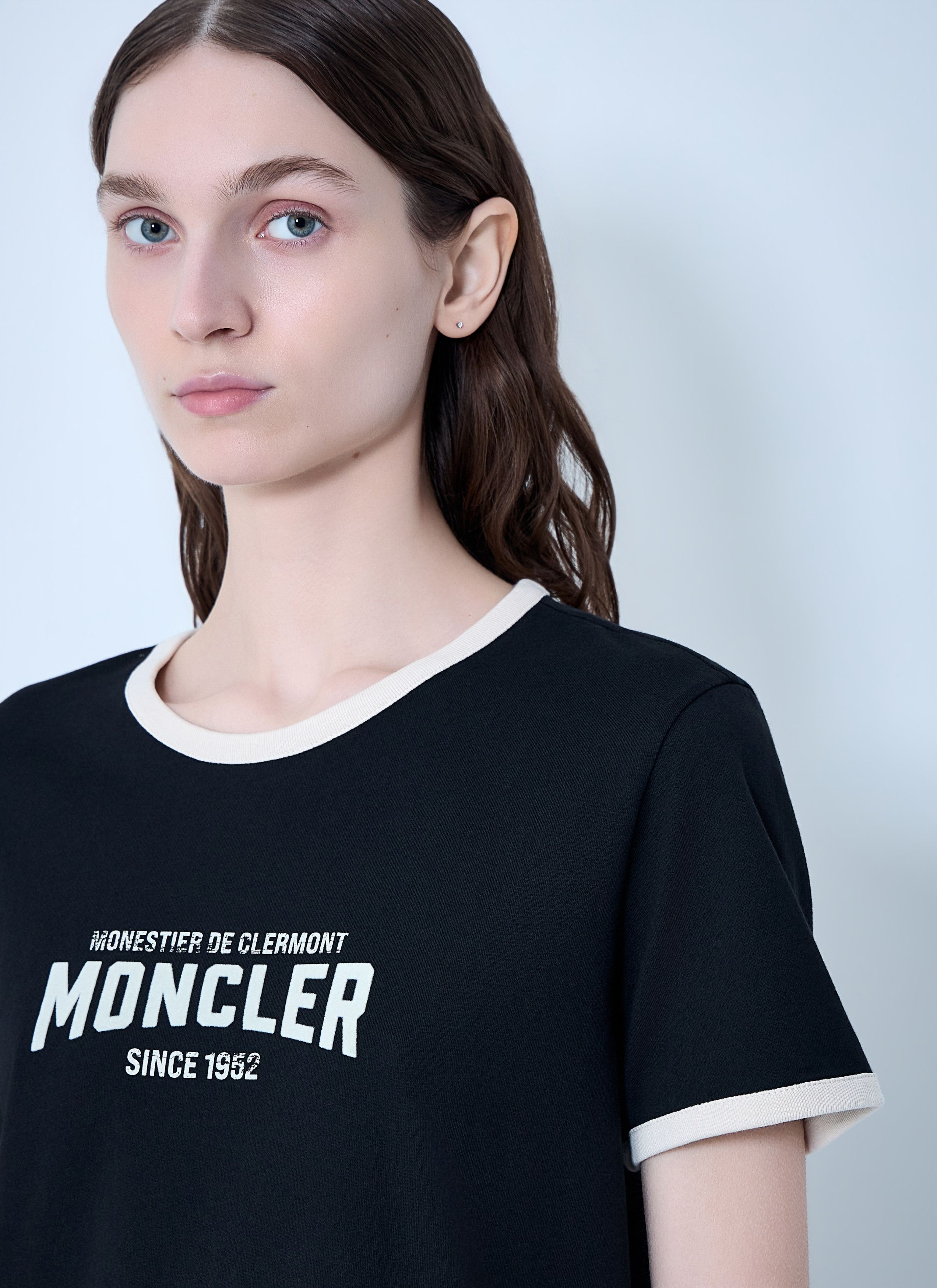 Moncler Cotton Jersey Logo T-Shirt Size M / US 6-8 / IT 42-44 - 5 Thumbnail