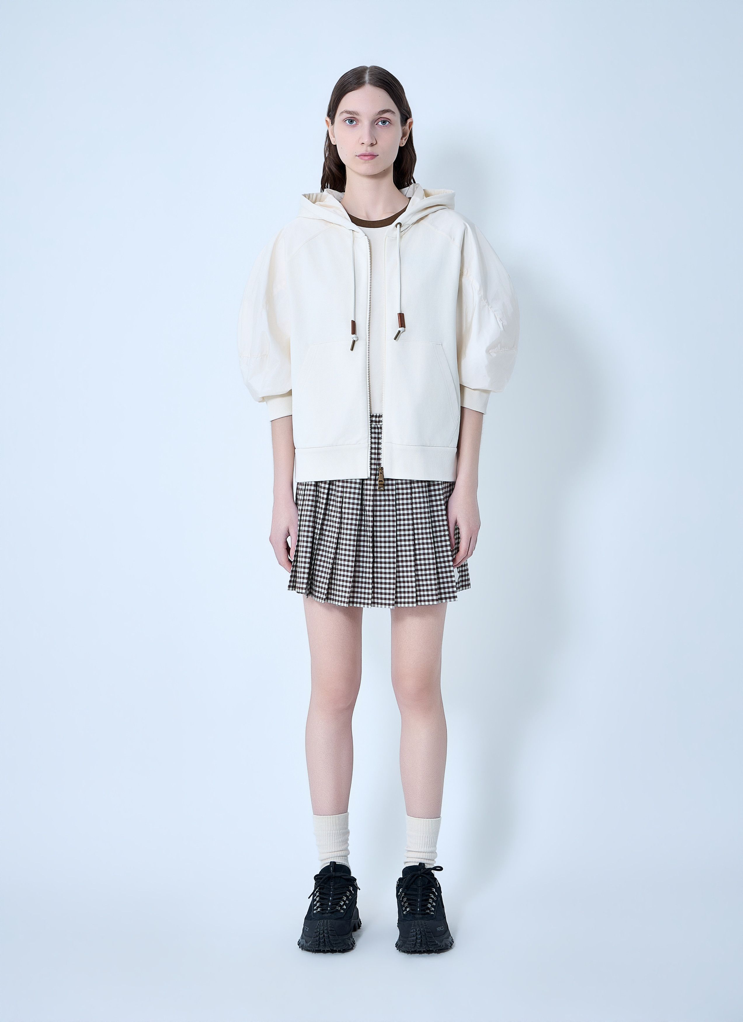 Moncler Hooded Zip-Up Sweatshirt Size M / US 6-8 / IT 42-44 - 2 Thumbnail