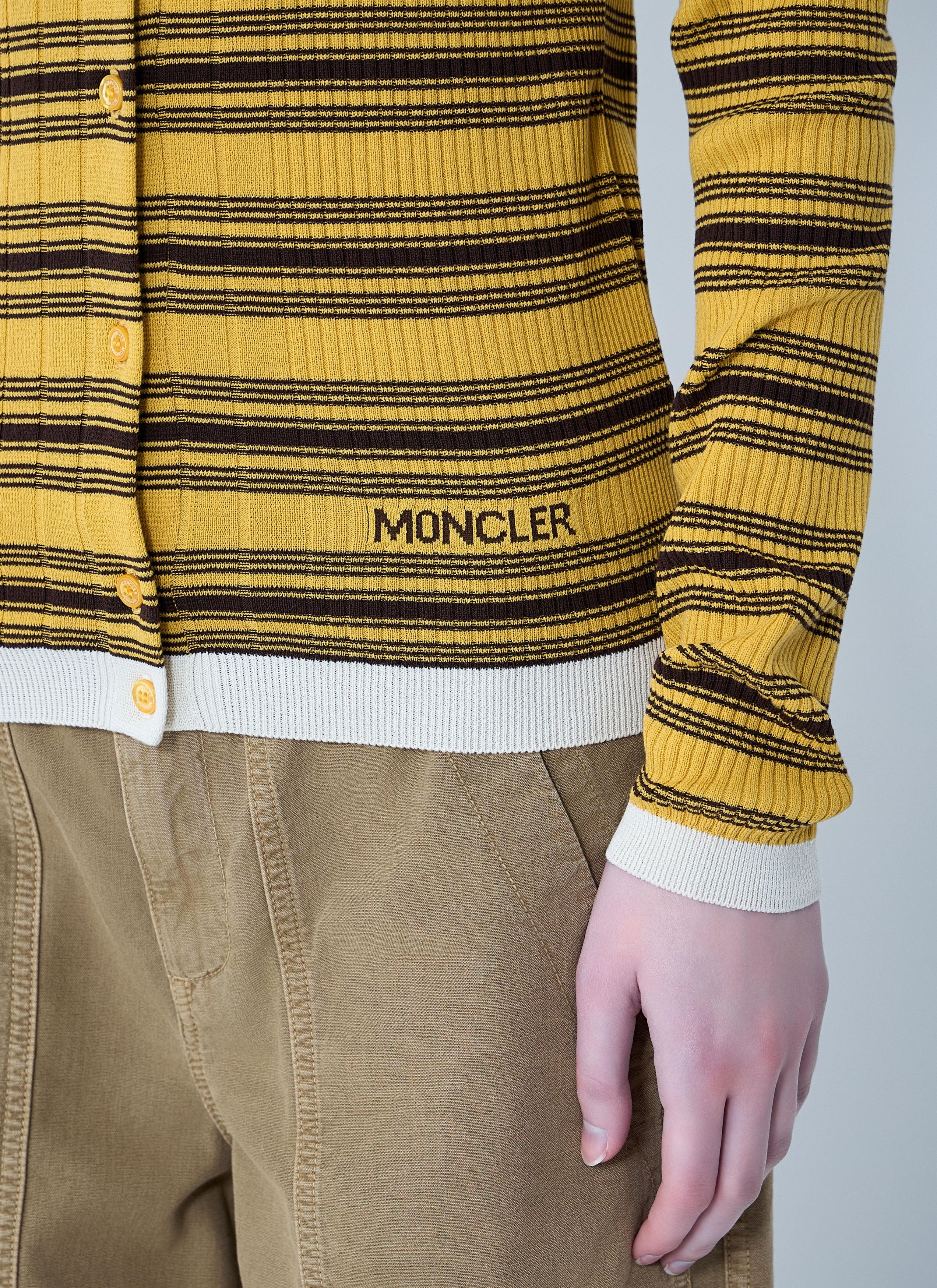 Moncler Striped Button-Down Cardigan Size XS / US 0-2 / IT 36-38 - 5 Thumbnail