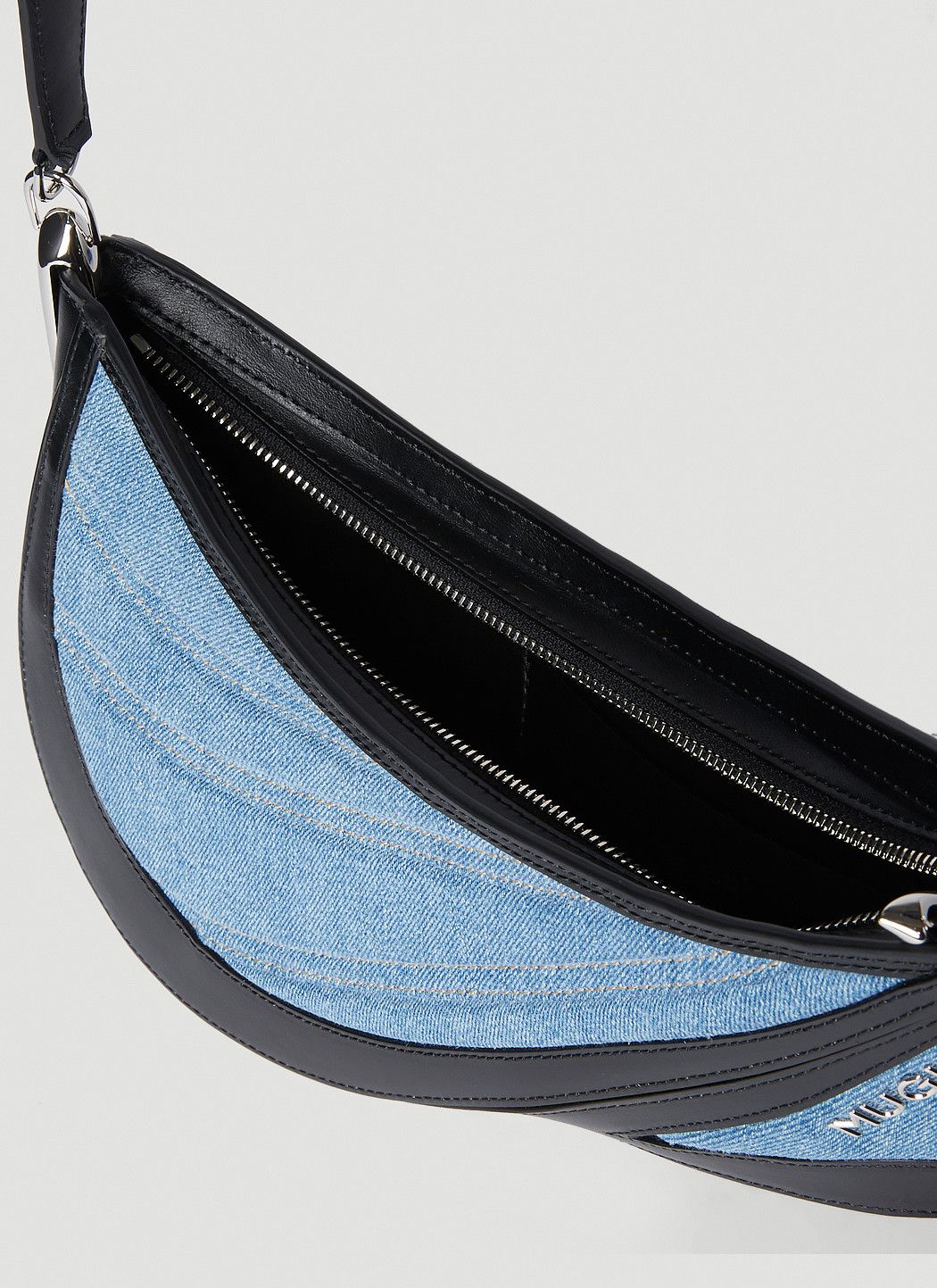 Mugler Denim Spiral Curve 01 Shoulder Bag Size ONE SIZE - 5 Thumbnail