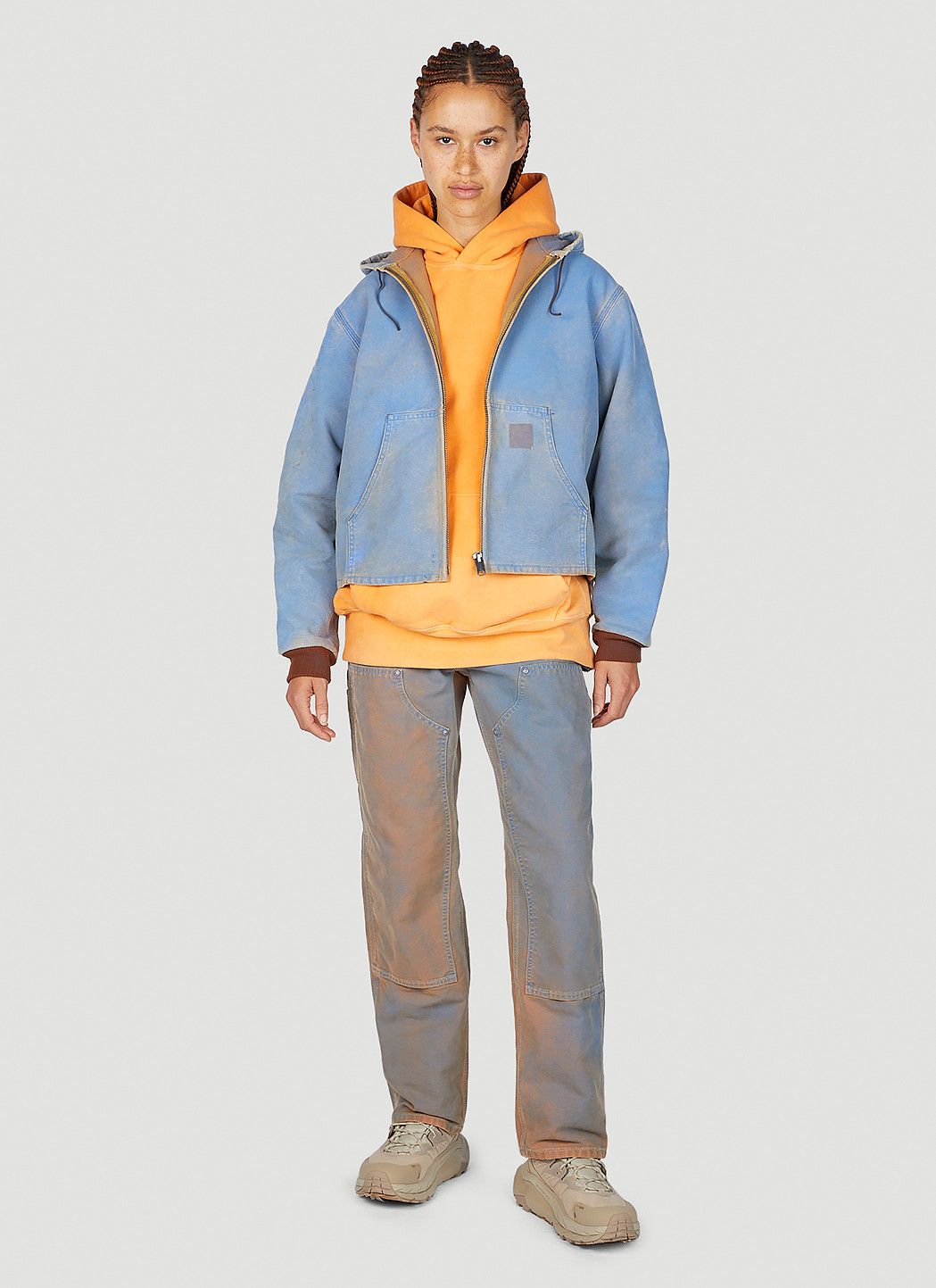 NOTSONORMAL Splashed Hooded Sweatshirt Size L / US 10 / IT 46 - 7 Thumbnail