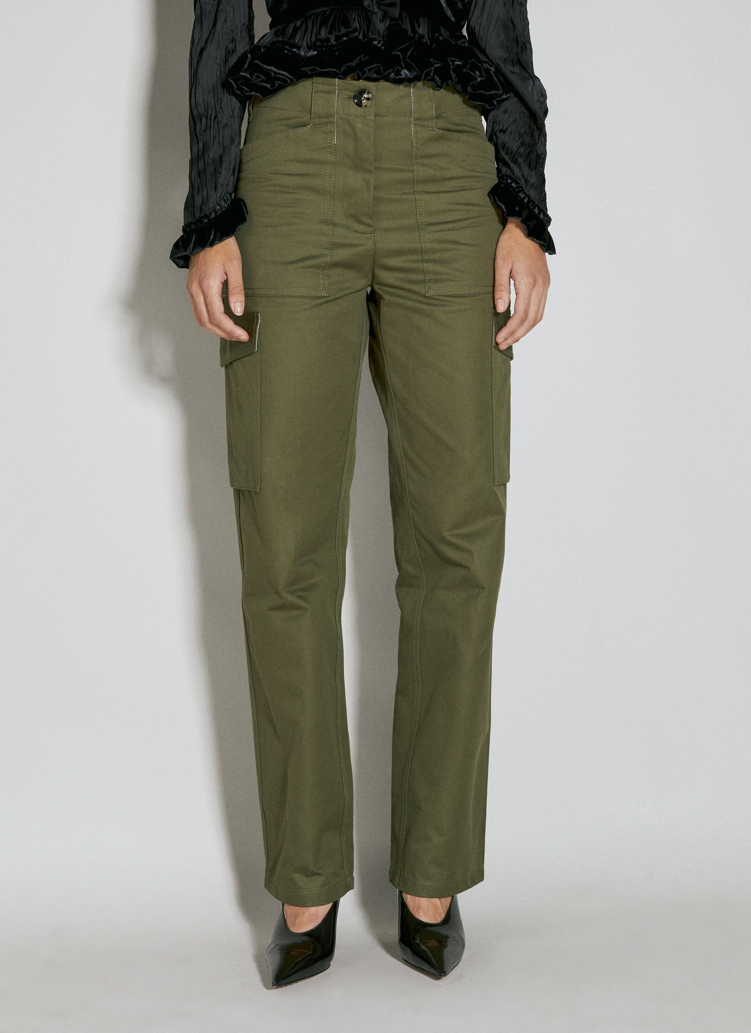 Paco Rabanne Twill Cargo Pants Size 27" / US 4 / IT 40 - 2 Thumbnail