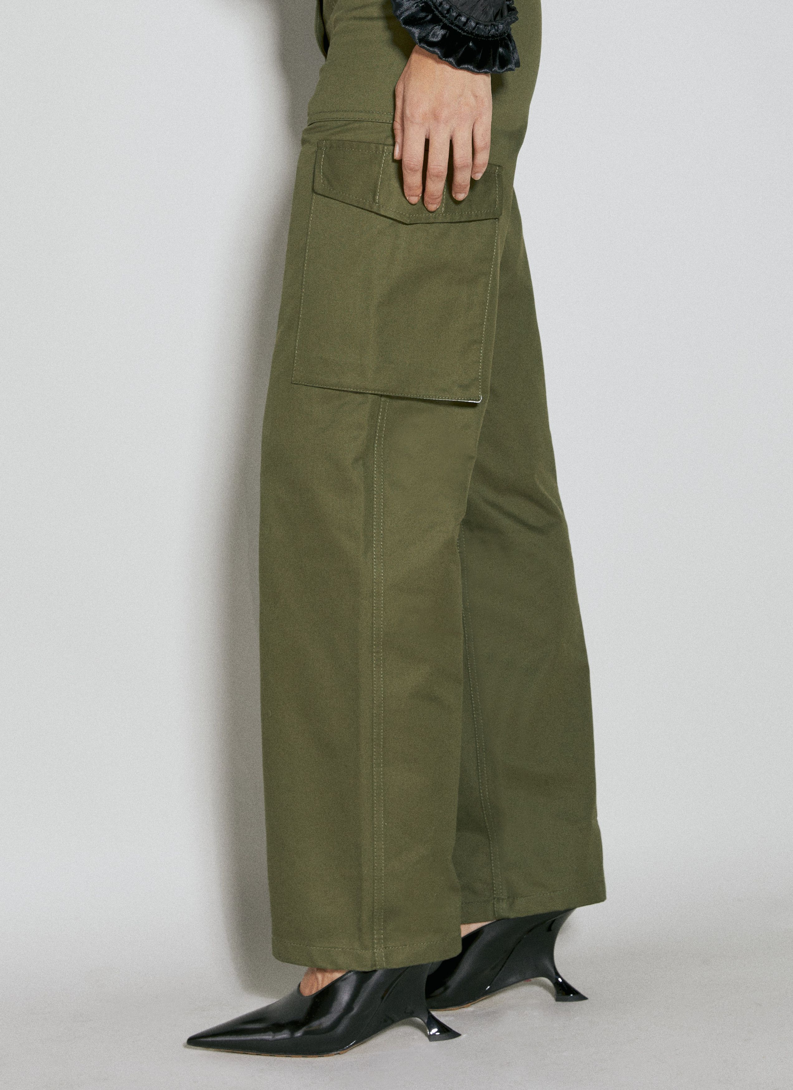Paco Rabanne Twill Cargo Pants Size 28" / US 6 / IT 42 - 4 Thumbnail