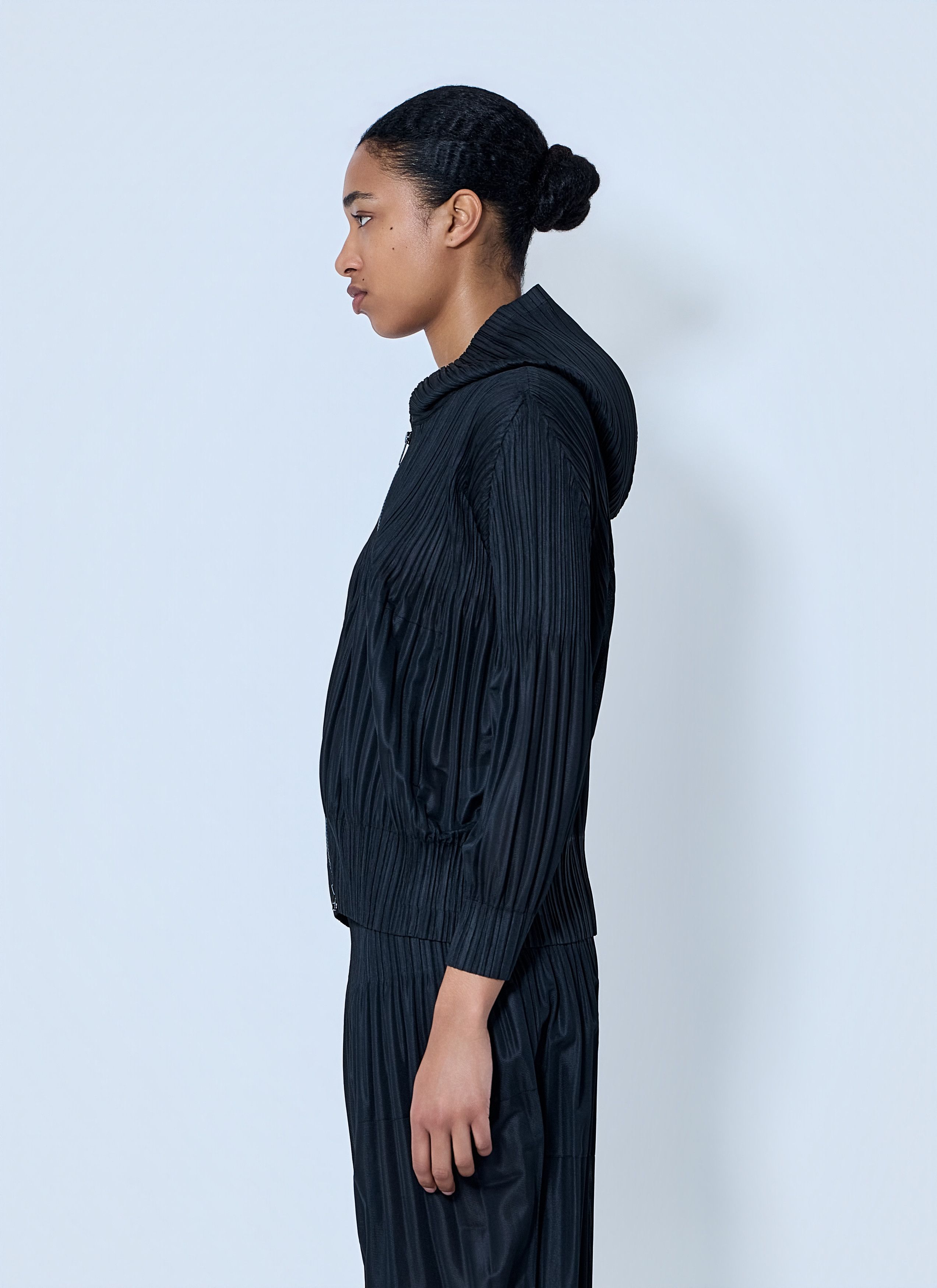 Pleats Please Issey Miyake Pleated Zip-Up Jacket Size L / US 10 / IT 46 - 3 Thumbnail