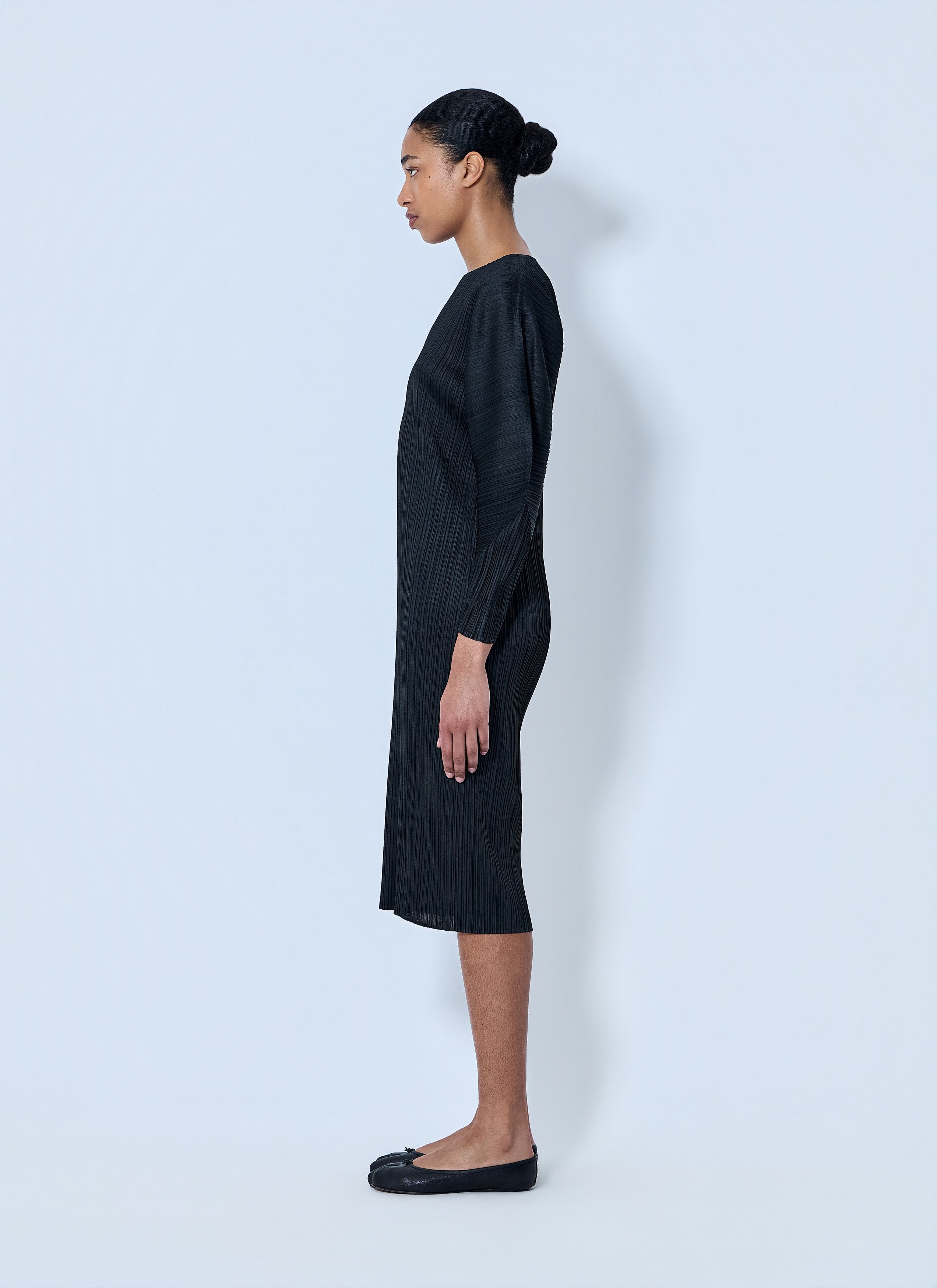 Pleats Please Issey Miyake Pleated Midi Dress Size L / US 10 / IT 46 - 3 Thumbnail