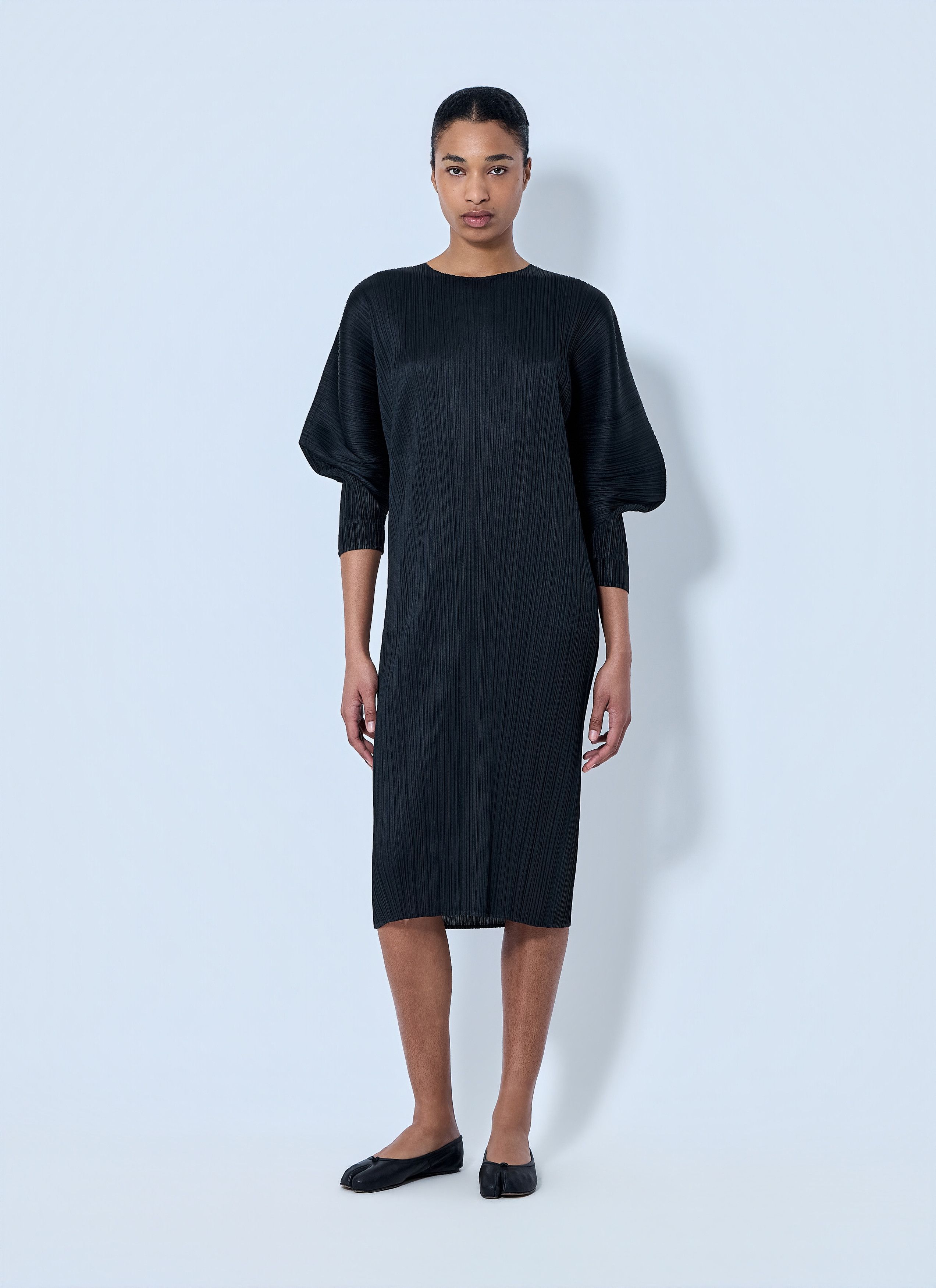 Pleats Please Issey Miyake Pleated Midi Dress Size XXL / US 16-18 / IT 52-54 - 2 Thumbnail