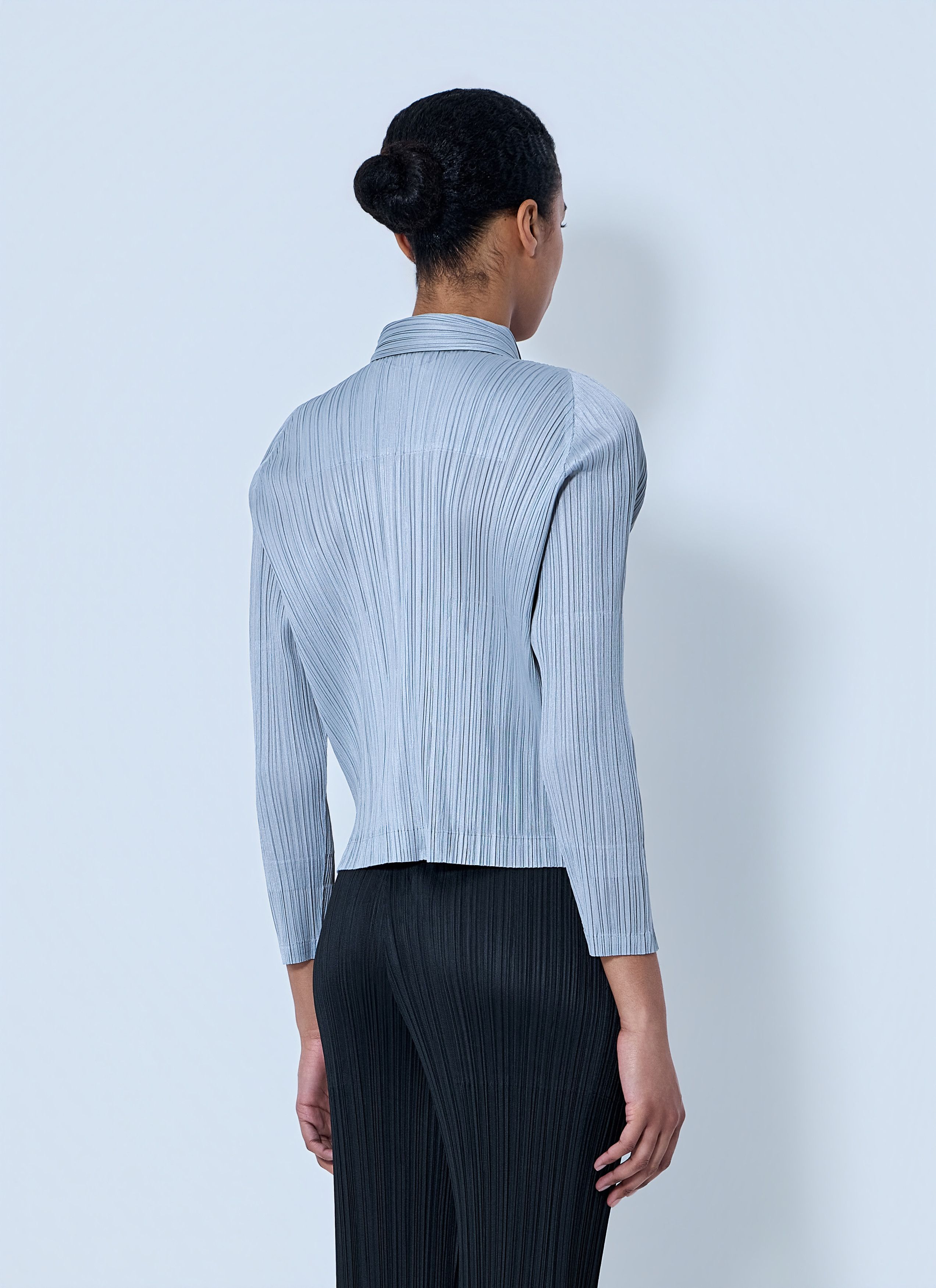 Pleats Please Issey Miyake Structured Pleat Long Sleeve Shirt Size L / US 10 / IT 46 - 4 Thumbnail