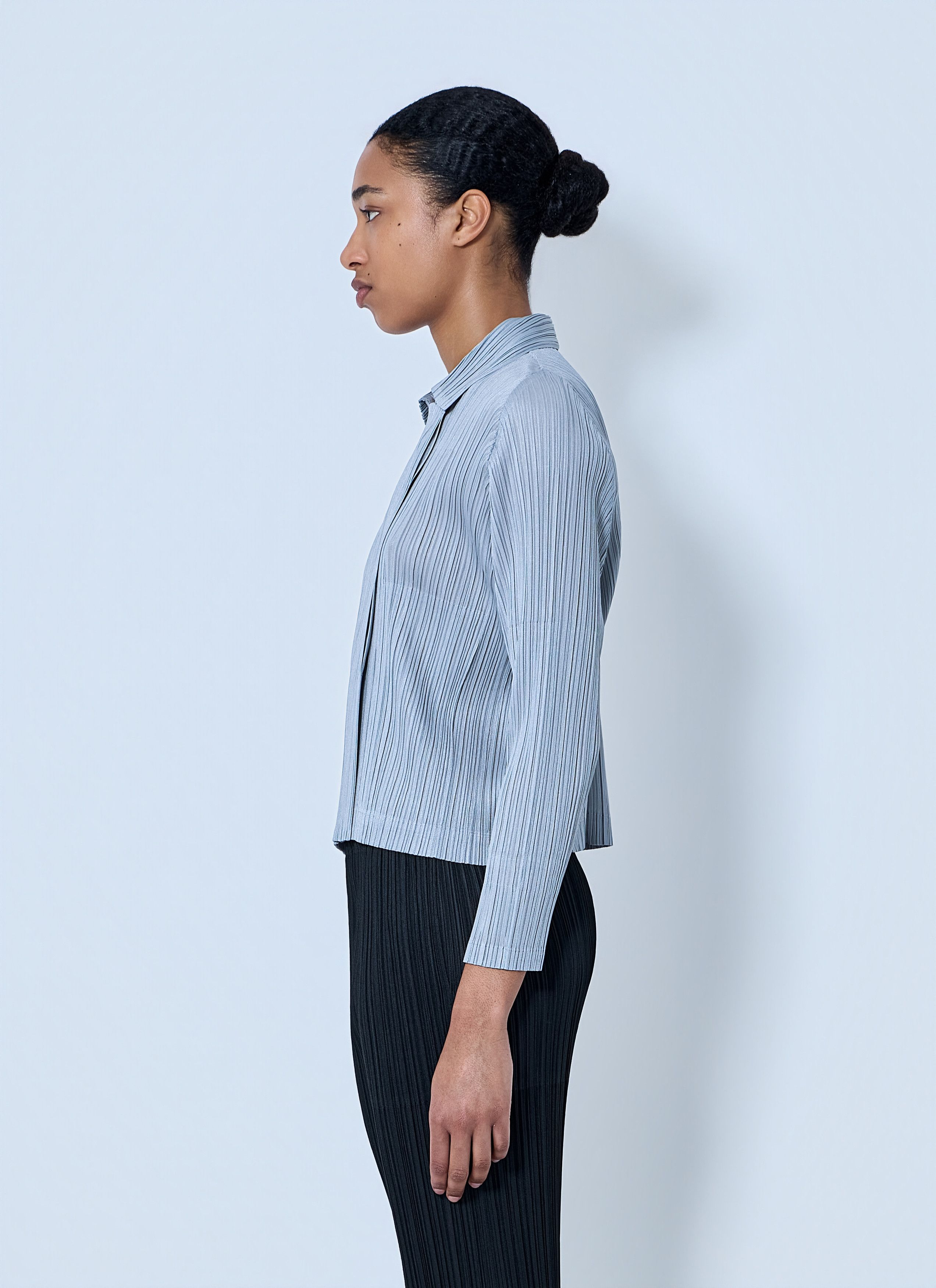 Pleats Please Issey Miyake Structured Pleat Long Sleeve Shirt Size L / US 10 / IT 46 - 3 Thumbnail