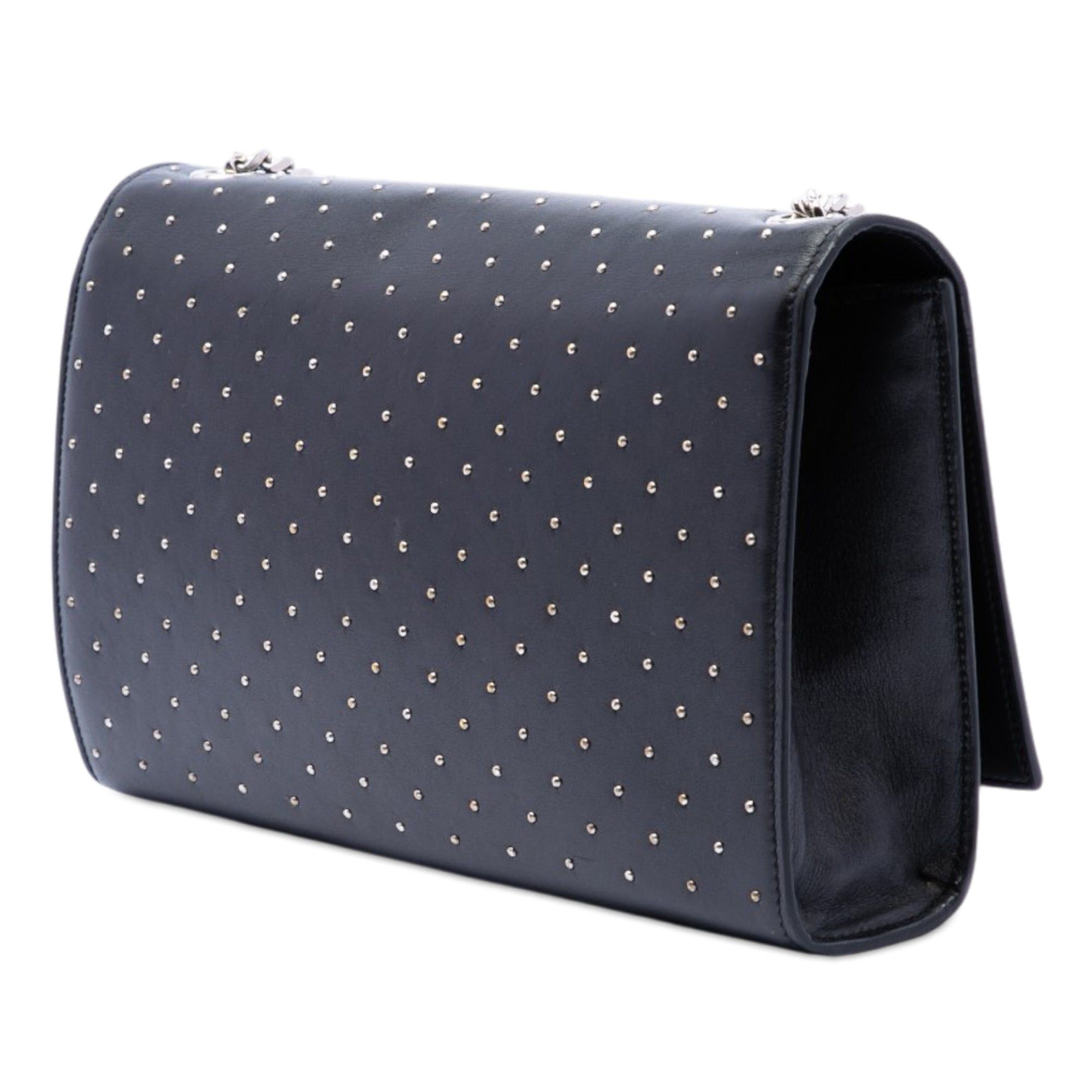 Saint Laurent Paris Medium Studded Calfskin Monogram Kate Crossbody Size ONE SIZE - 2 Thumbnail