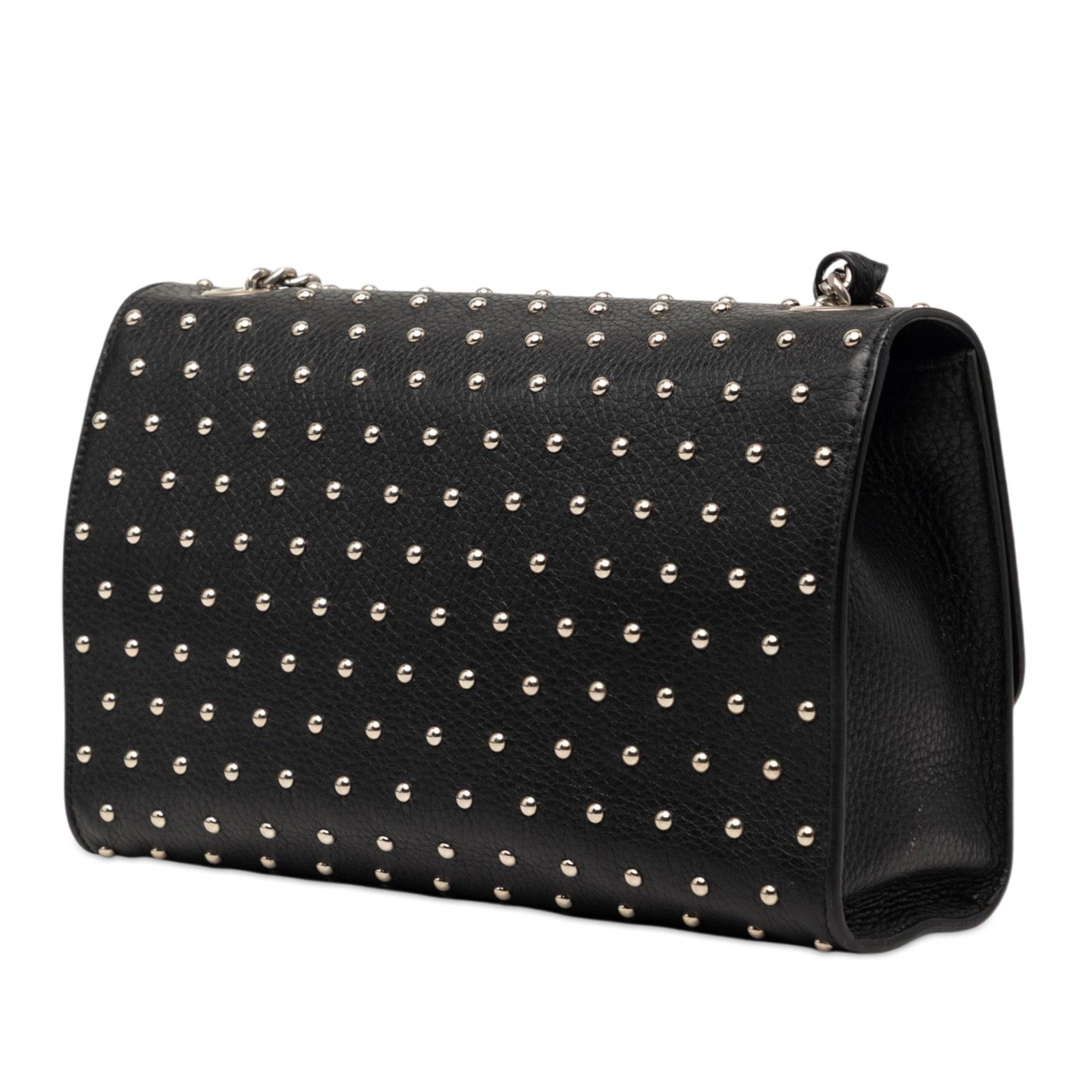 Gucci Medium Studded Leather Miss Bamboo Crossbody Size ONE SIZE - 2 Thumbnail