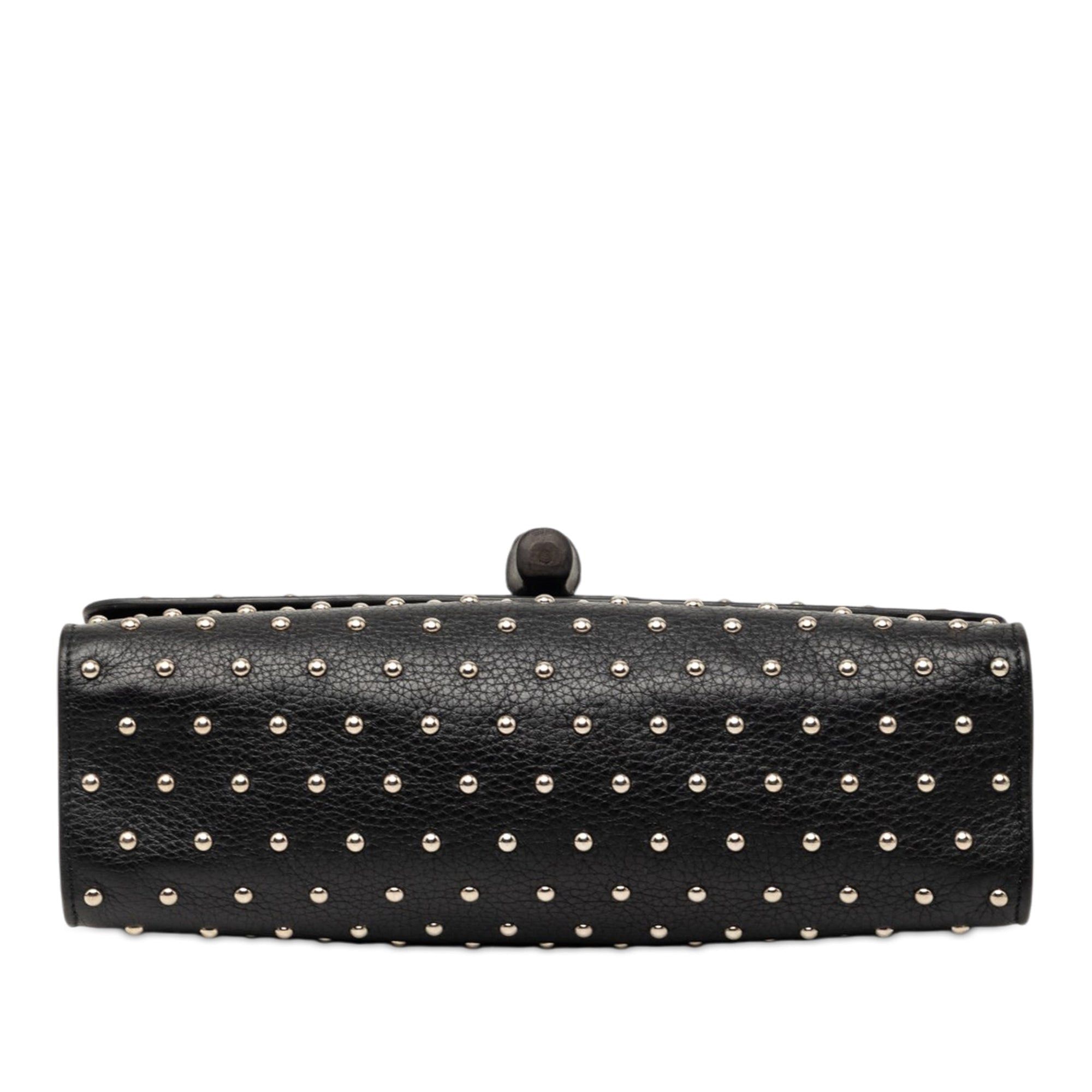 Gucci Medium Studded Leather Miss Bamboo Crossbody Size ONE SIZE - 3 Thumbnail