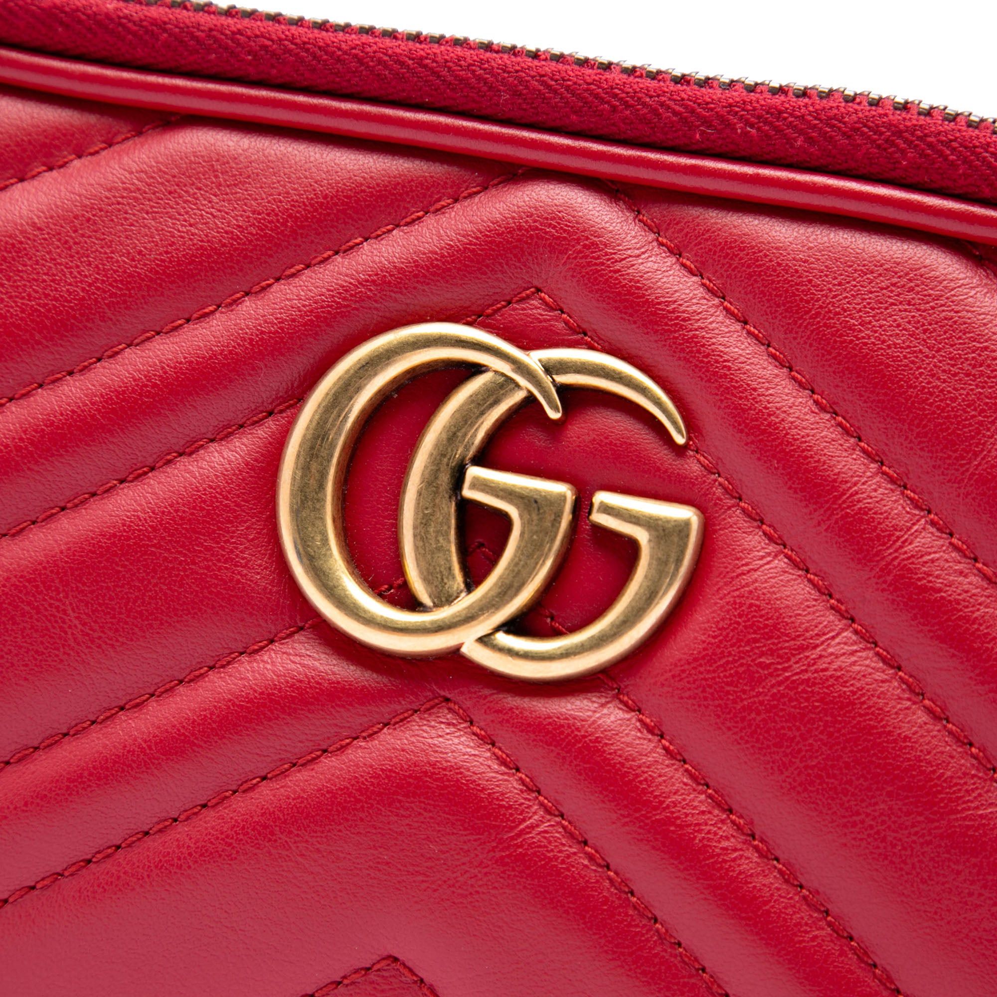 Gucci Mini Calfskin GG Marmont Triple Zip Crossbody Size ONE SIZE - 5 Thumbnail