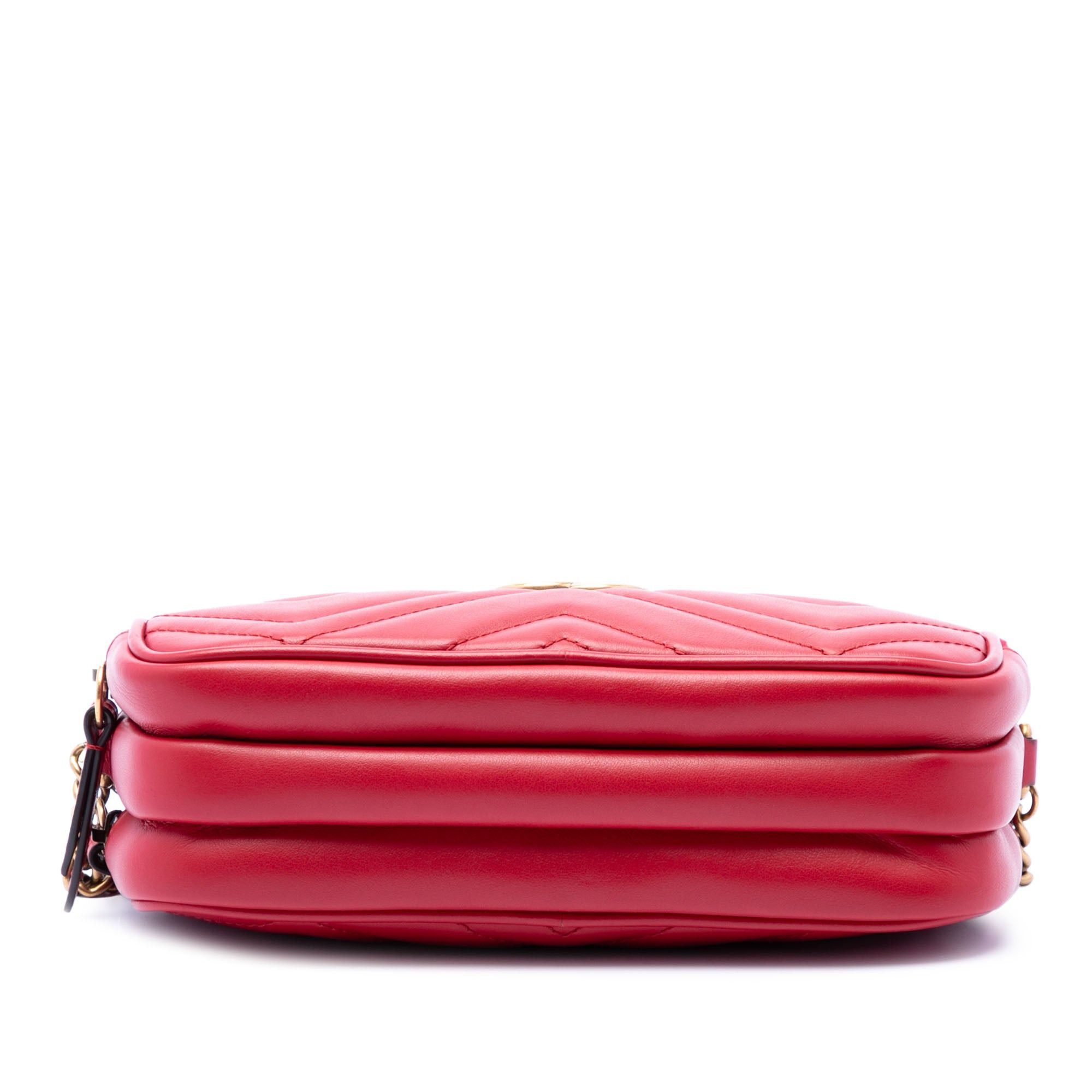 Gucci Mini Calfskin GG Marmont Triple Zip Crossbody Size ONE SIZE - 3 Thumbnail
