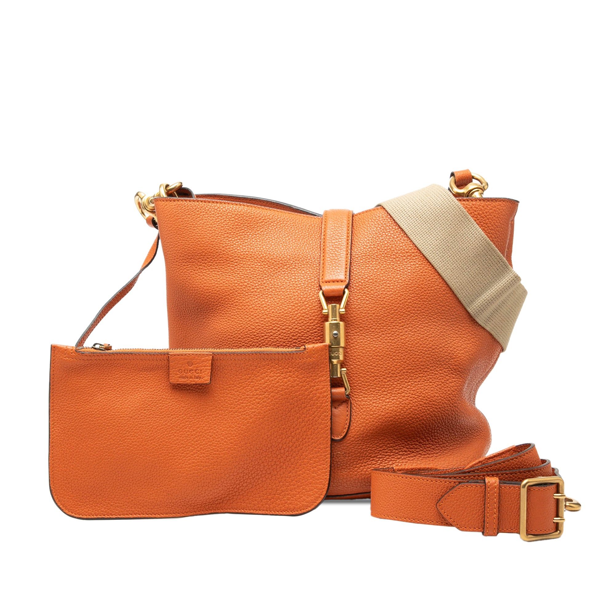 Gucci Grained Calfskin Soft Jackie Bucket Bag Size ONE SIZE - 8 Thumbnail