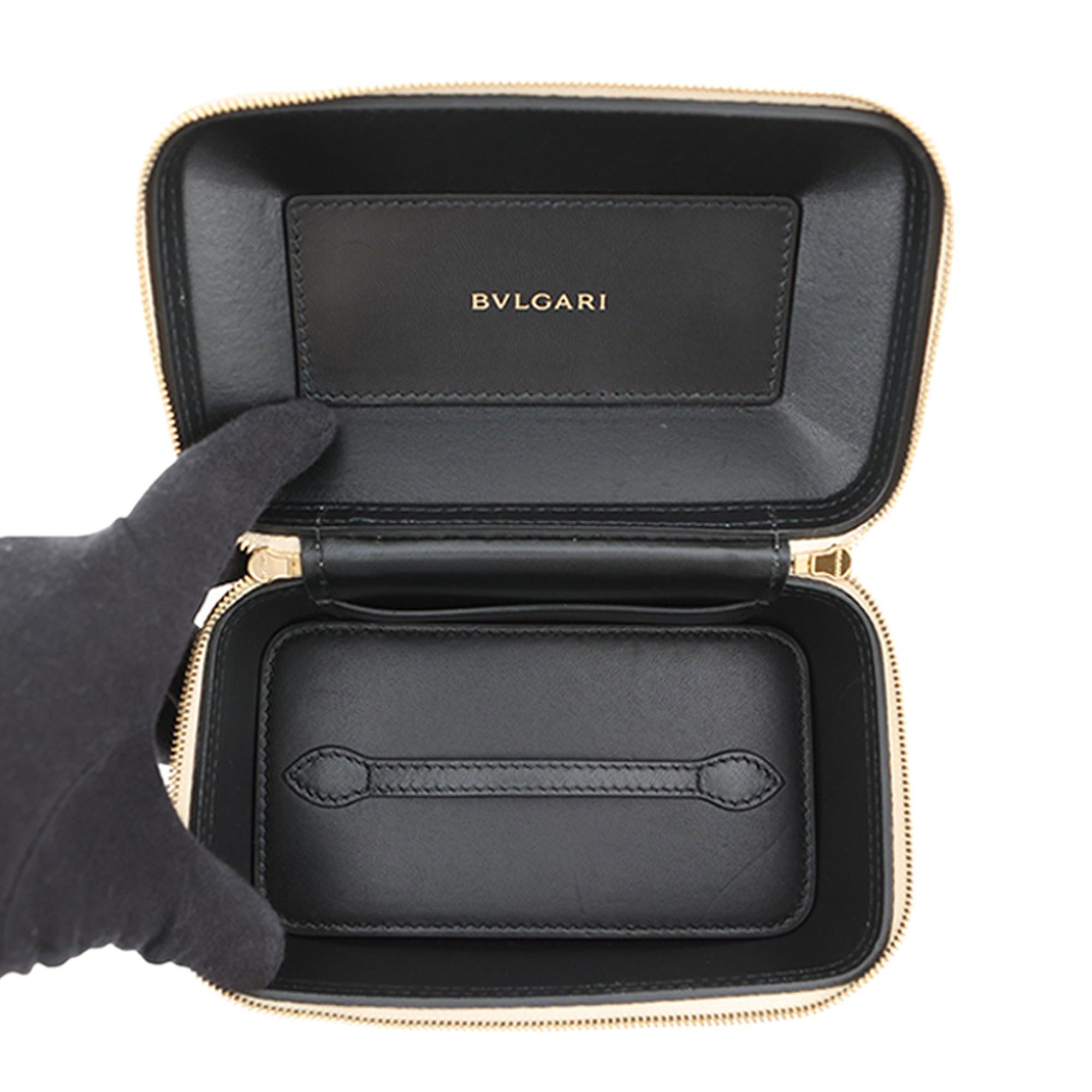 Bvlgari Embossed Leather Serpenti Forever Vanity Bag Size ONE SIZE - 4 Thumbnail