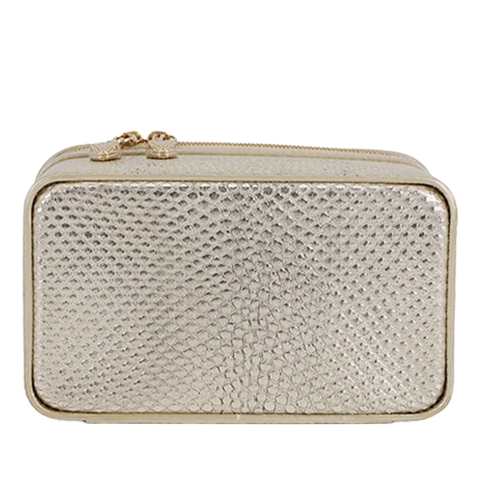 Bvlgari Embossed Leather Serpenti Forever Vanity Bag Size ONE SIZE - 3 Thumbnail