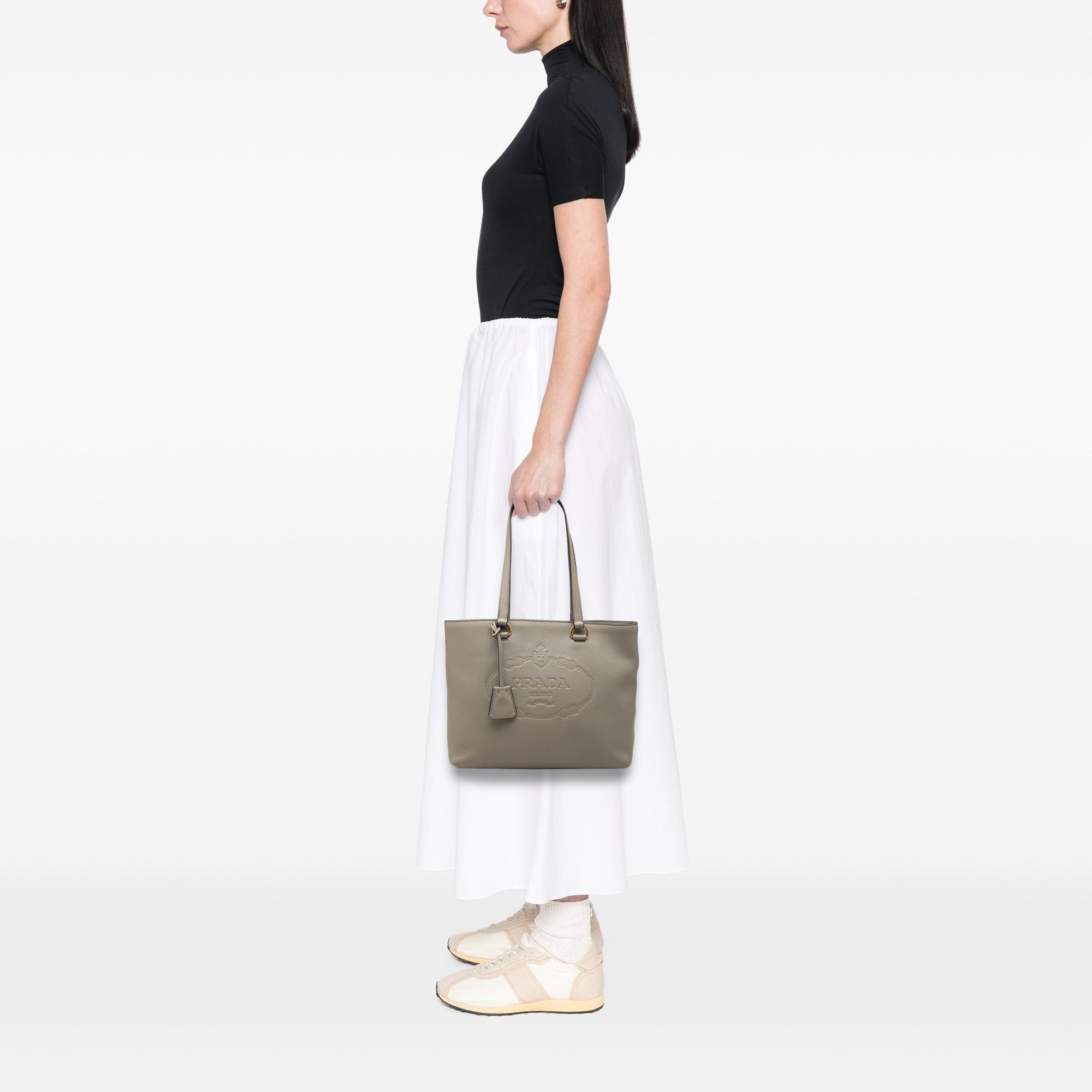 Prada Vitello Daino Canapa Logo Tote Size ONE SIZE - 6 Thumbnail