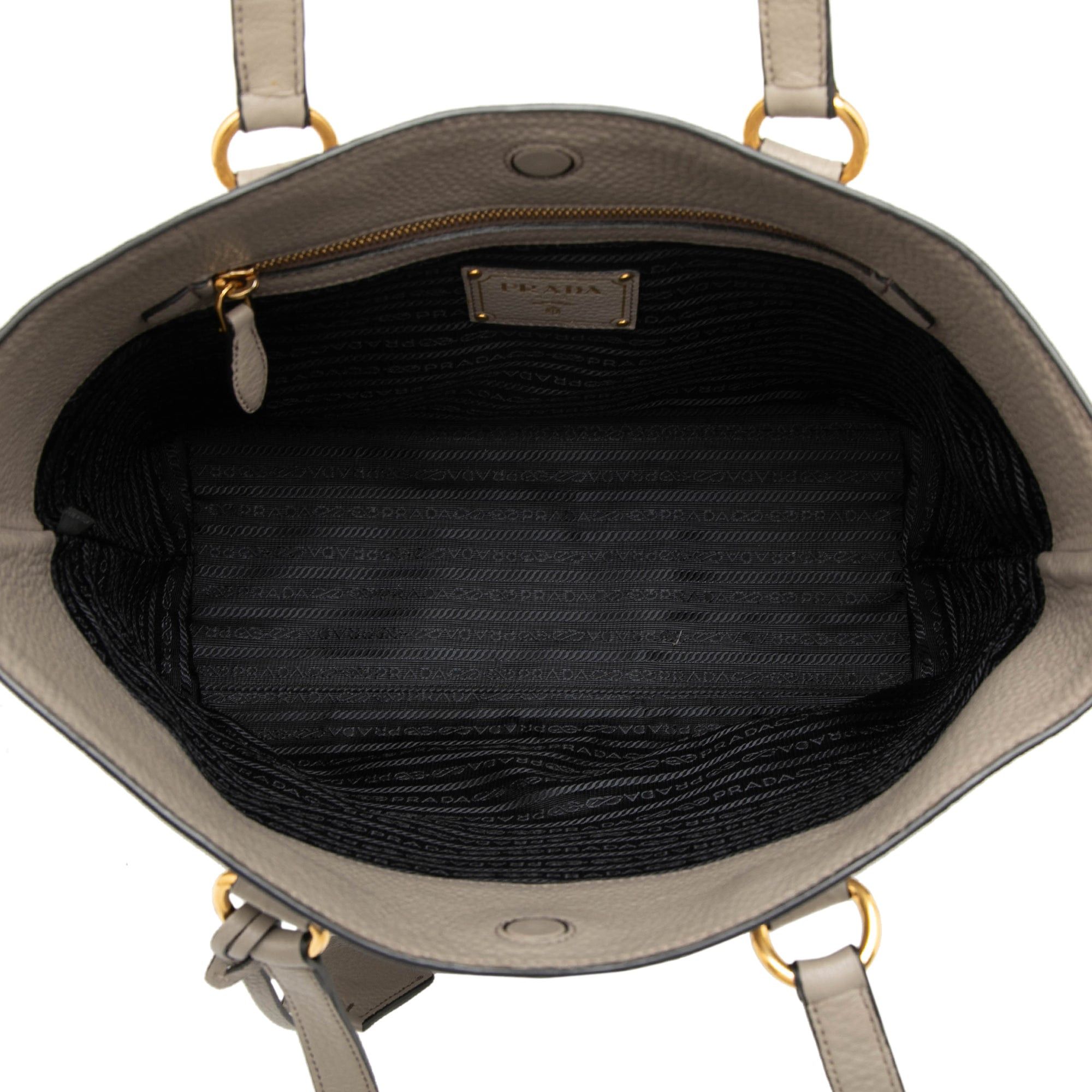 Prada Vitello Daino Canapa Logo Tote Size ONE SIZE - 4 Thumbnail