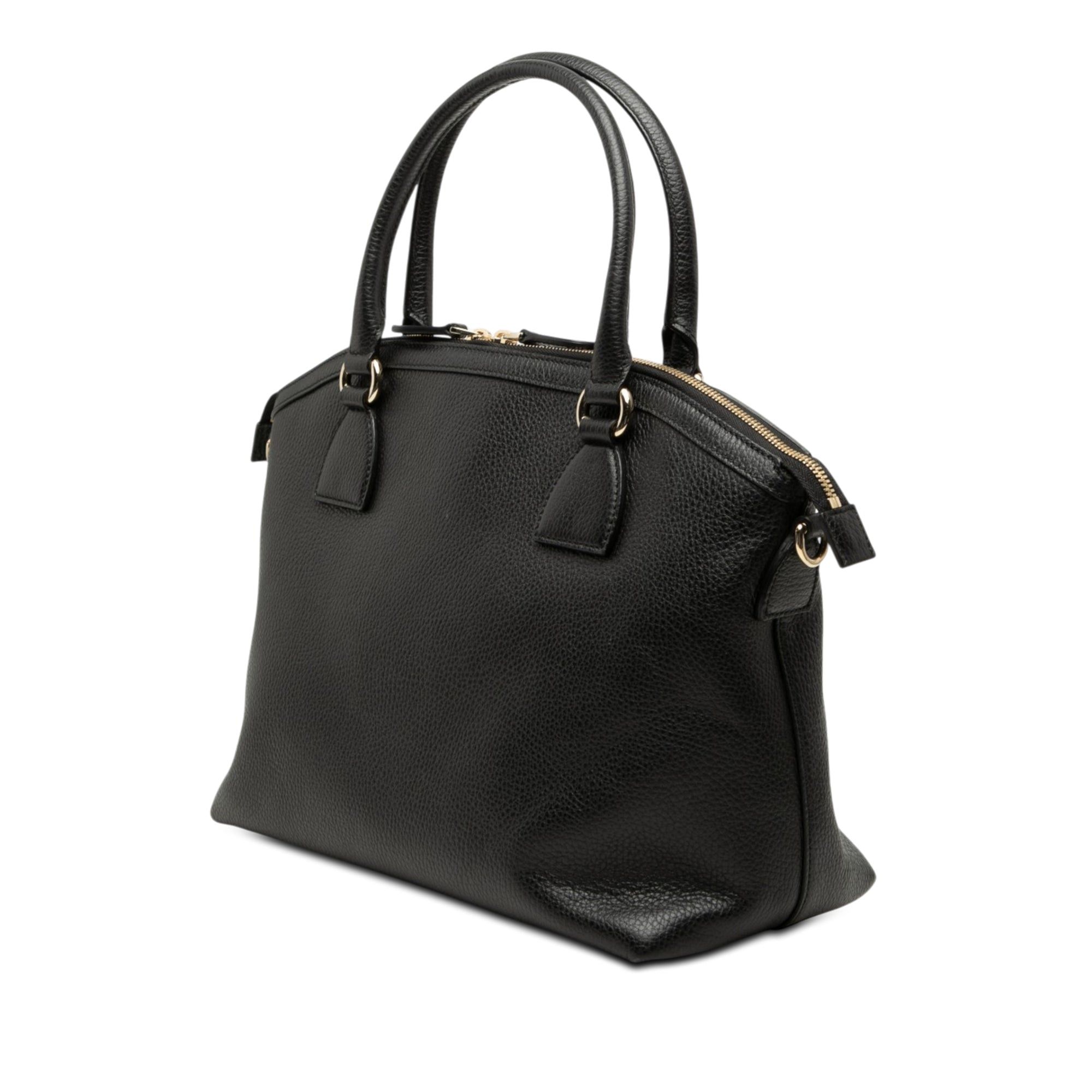 Gucci Medium Leather GG Charm Dome Satchel Size ONE SIZE - 2 Thumbnail