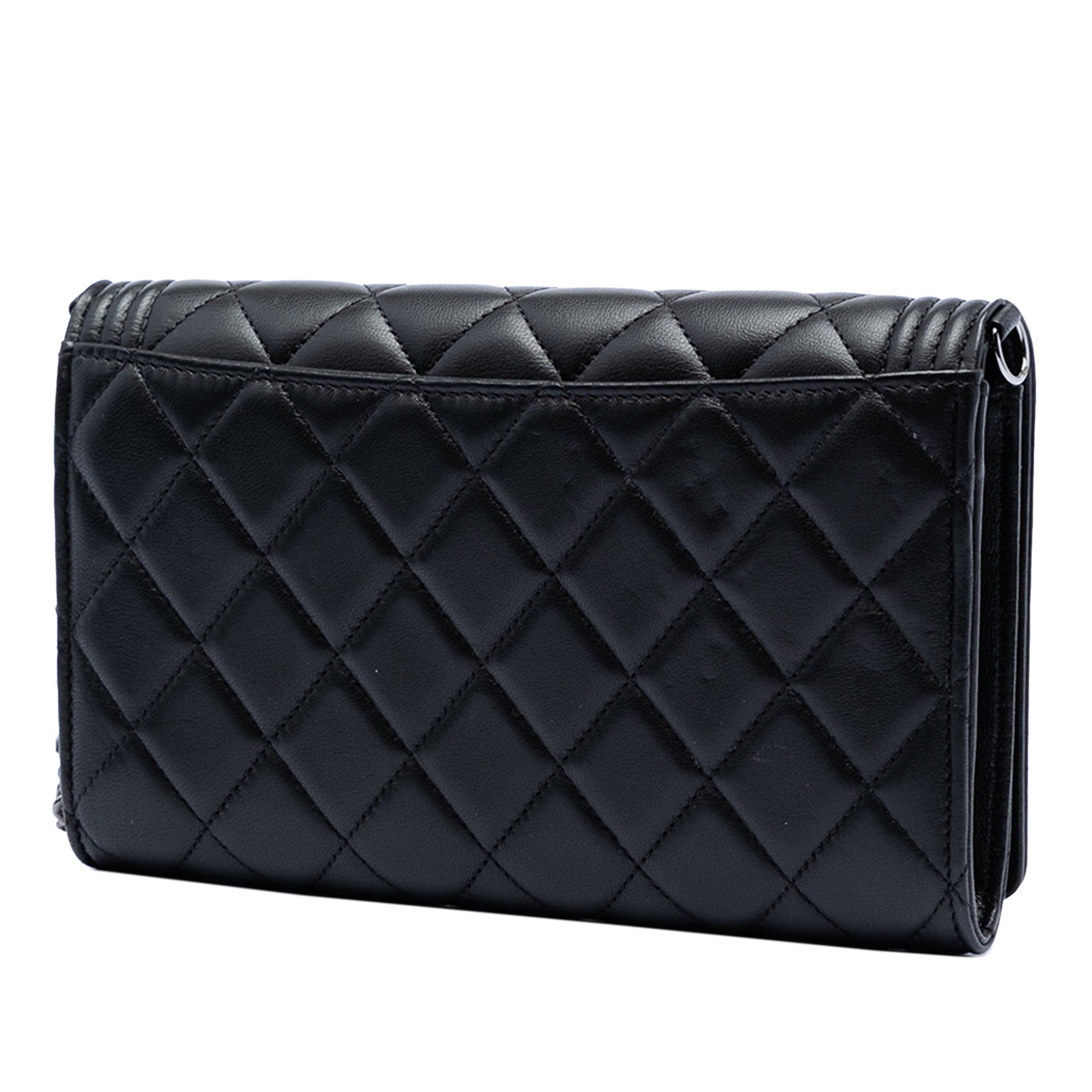 Chanel Quilted Lambskin Boy Wallet On Chain Size ONE SIZE - 2 Thumbnail