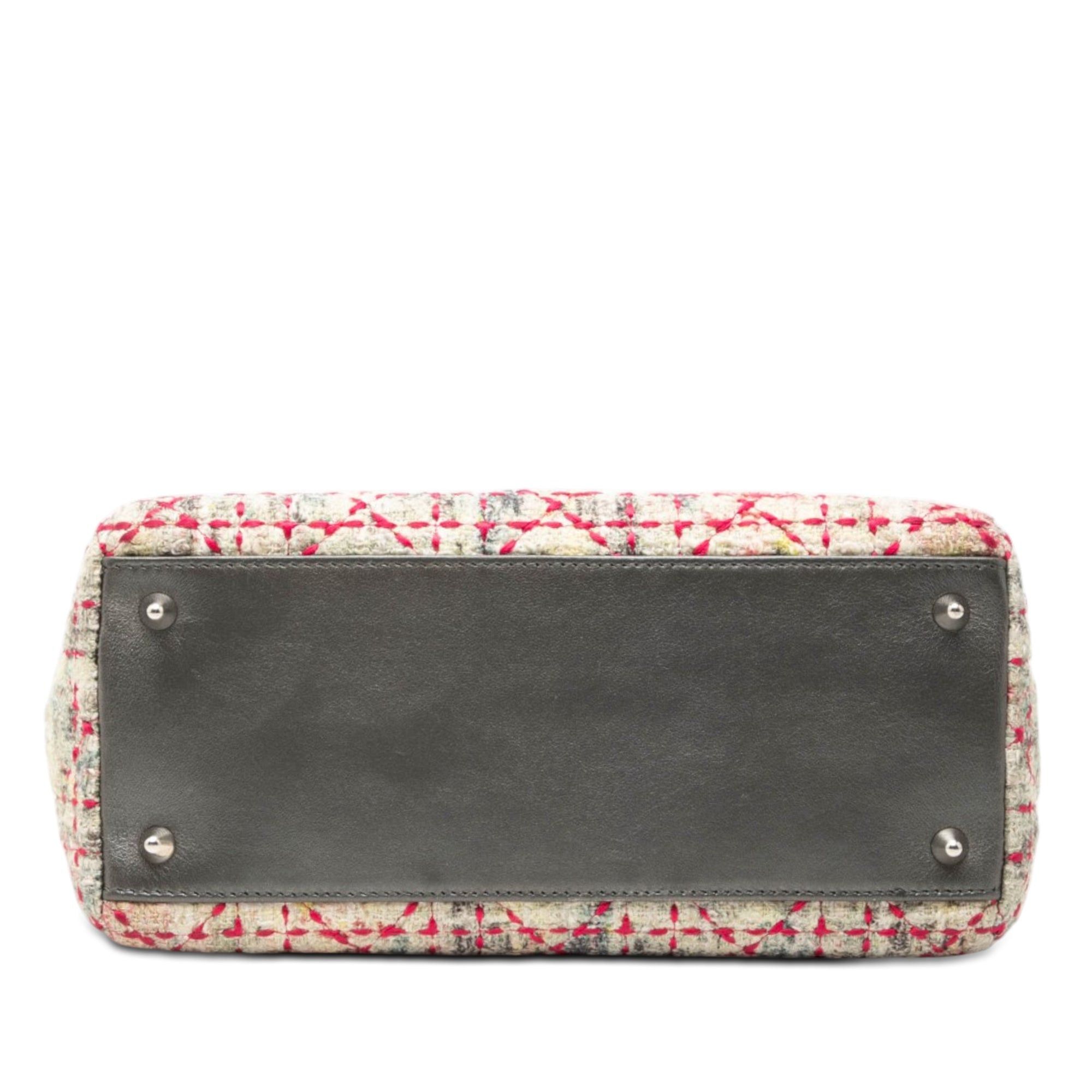 Dior Medium Multicolor Tweed Cannage Lady Dior Size ONE SIZE - 3 Thumbnail