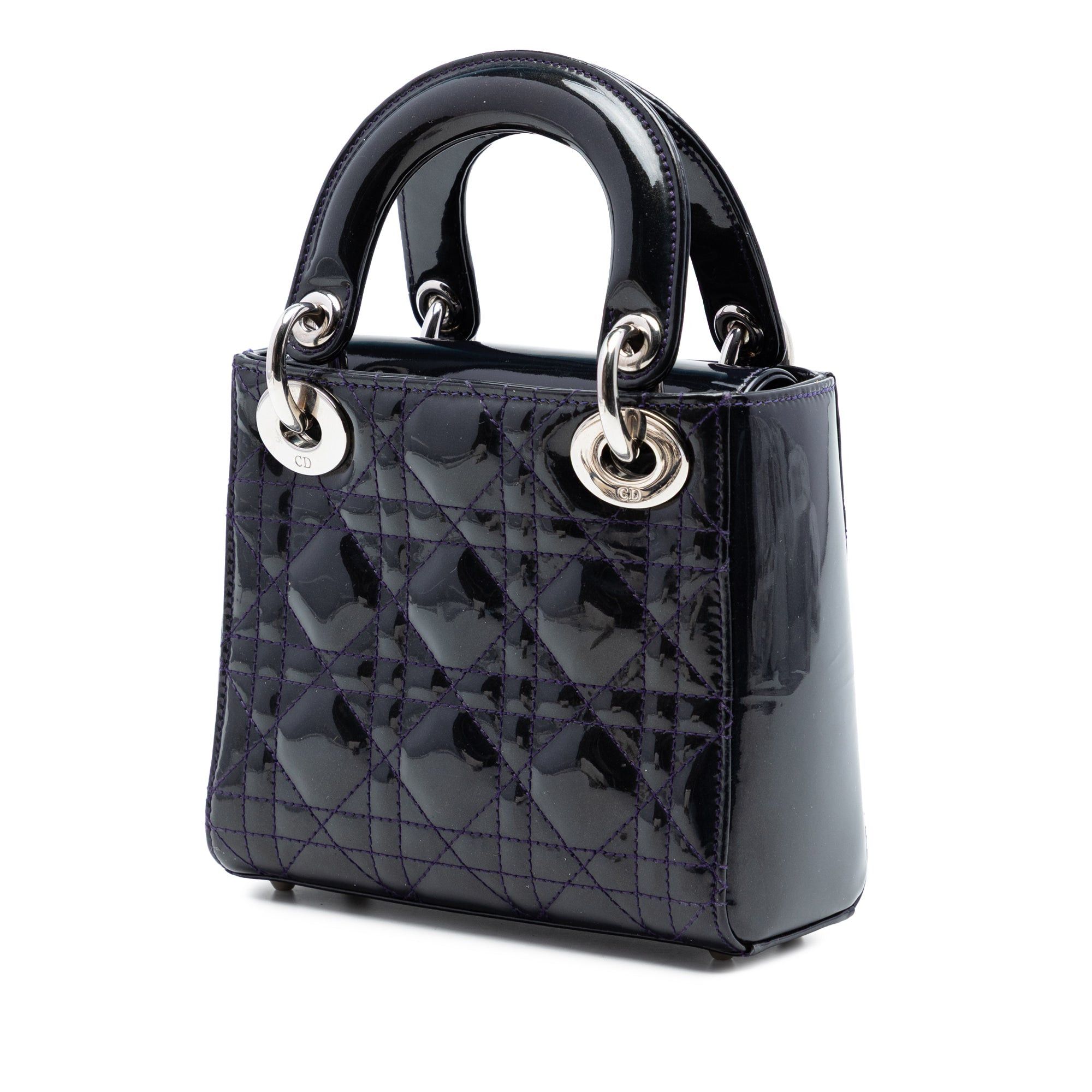 Dior Mini Patent Cannage Lady Dior Size ONE SIZE - 2 Thumbnail