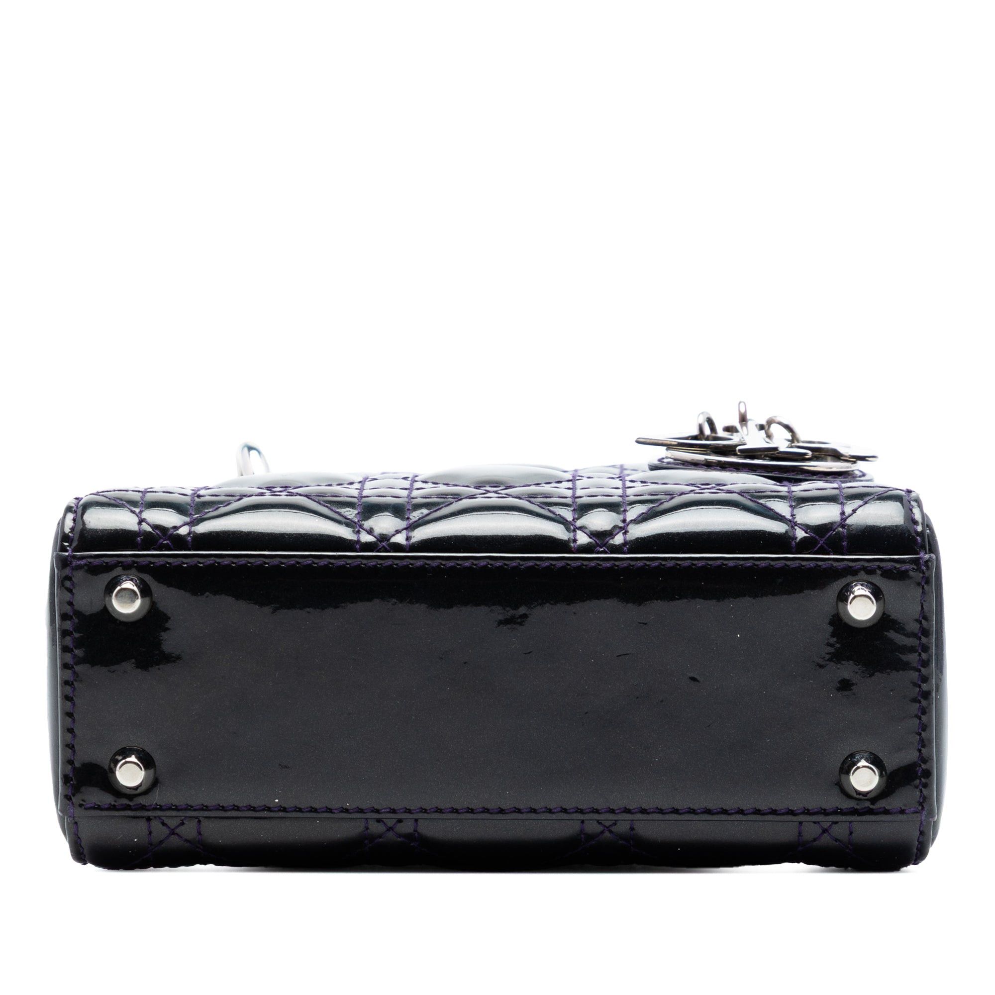 Dior Mini Patent Cannage Lady Dior Size ONE SIZE - 3 Thumbnail