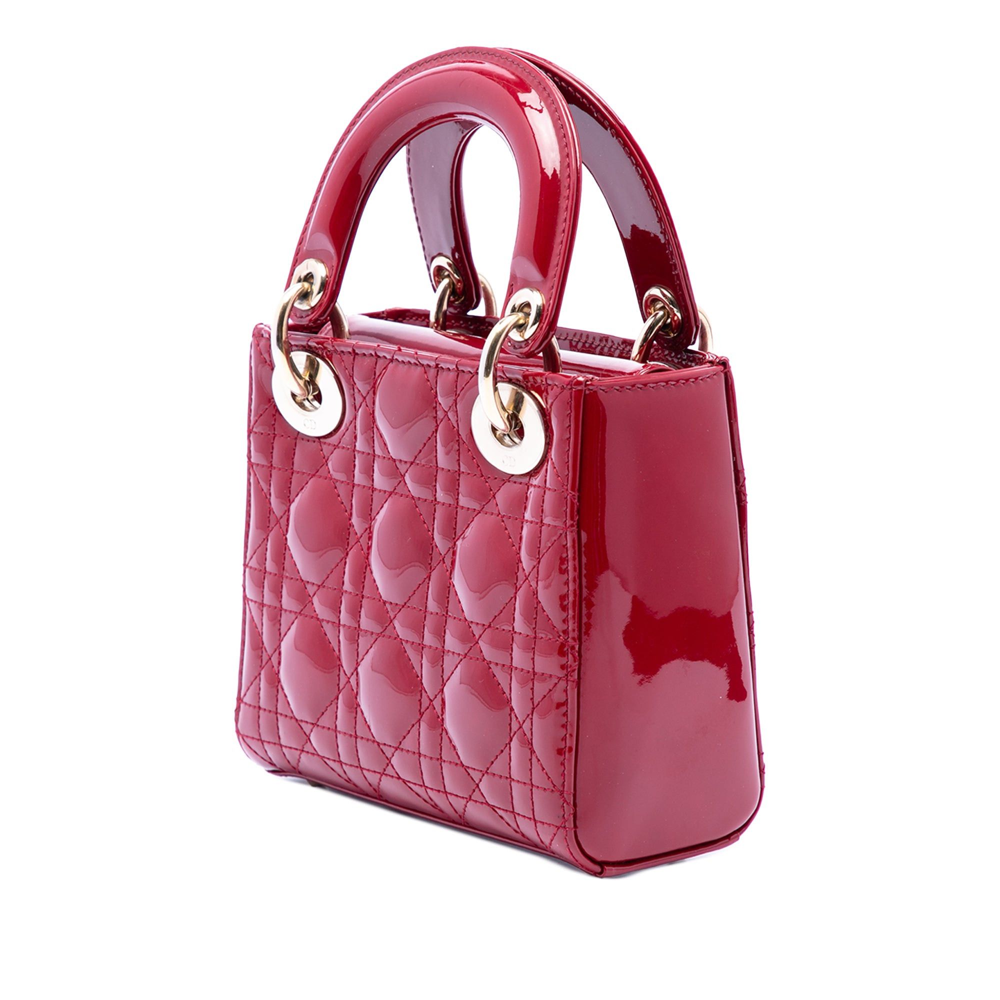 Dior Mini Patent Cannage Lady Dior Size ONE SIZE - 2 Thumbnail