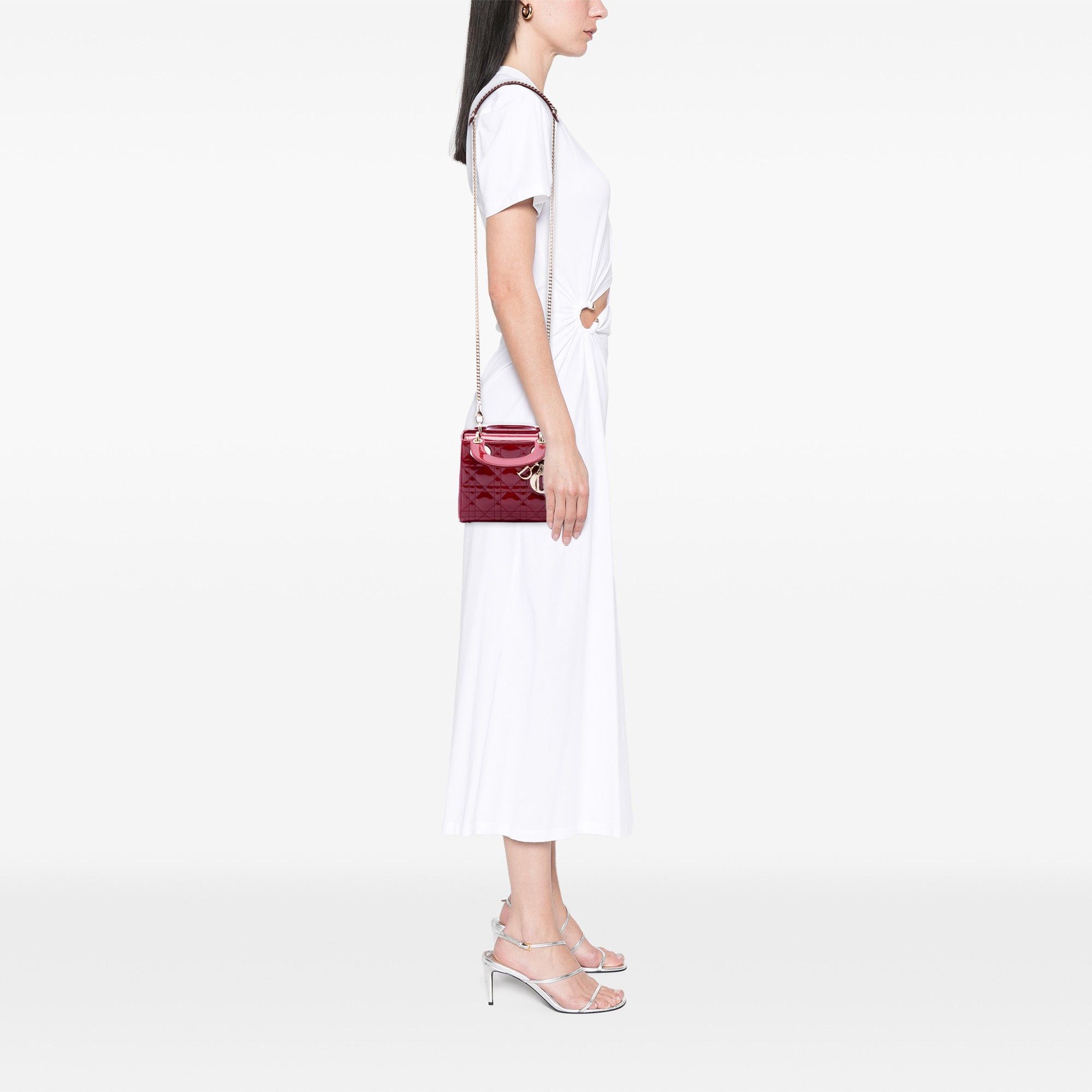 Dior Mini Patent Cannage Lady Dior Size ONE SIZE - 6 Thumbnail
