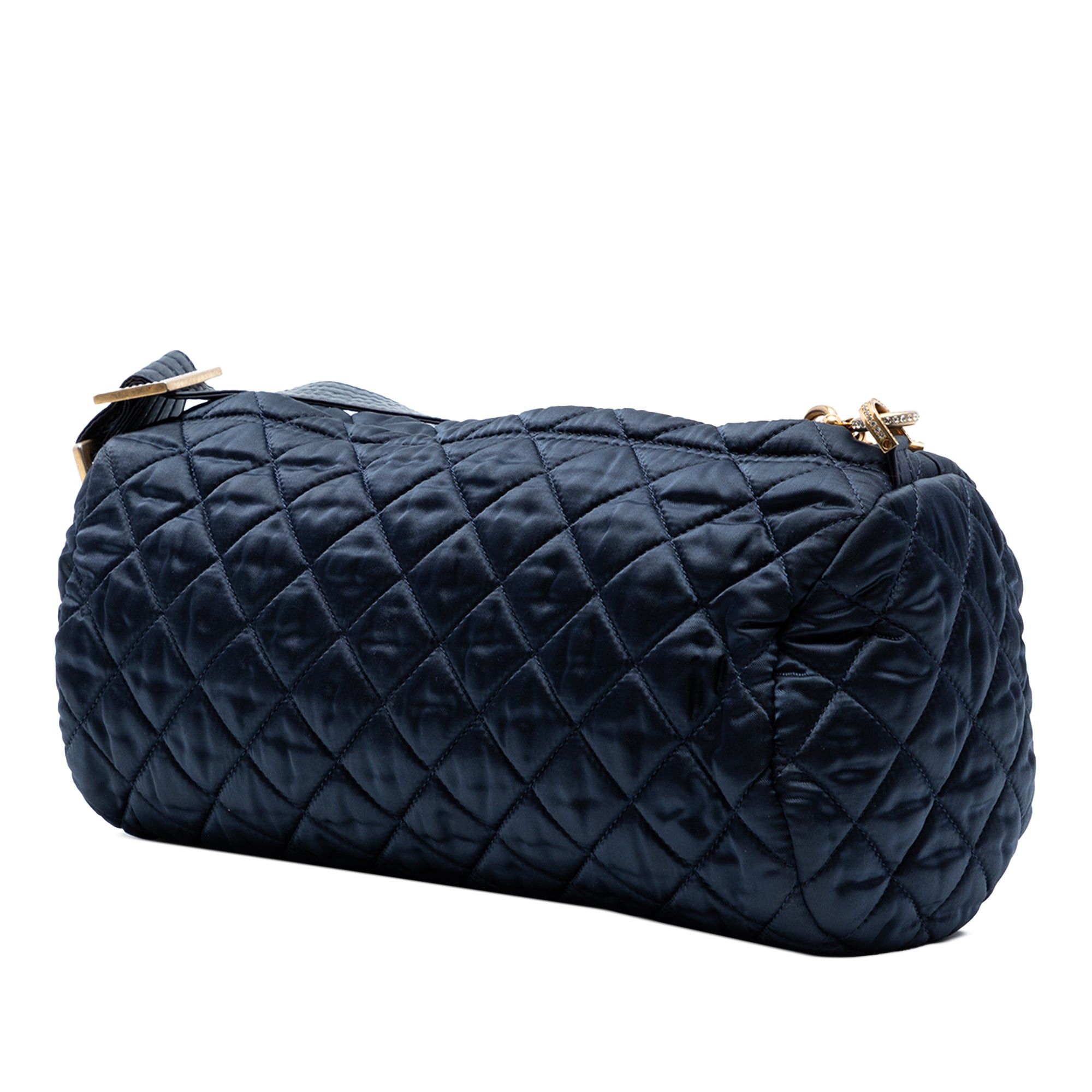 Chanel CC Quilted Nylon Crystal Barrel Crossbody Size ONE SIZE - 2 Thumbnail