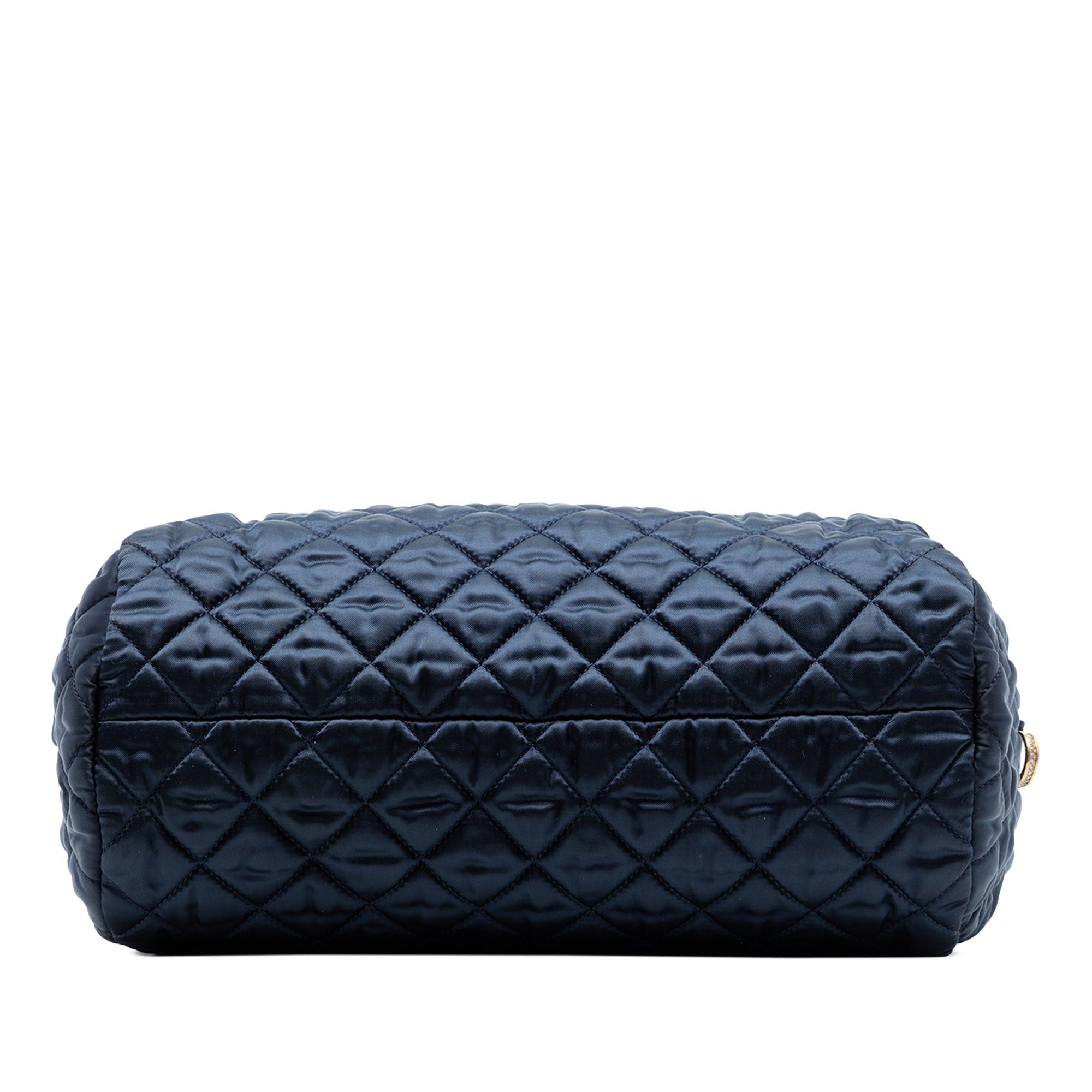 Chanel CC Quilted Nylon Crystal Barrel Crossbody Size ONE SIZE - 3 Thumbnail