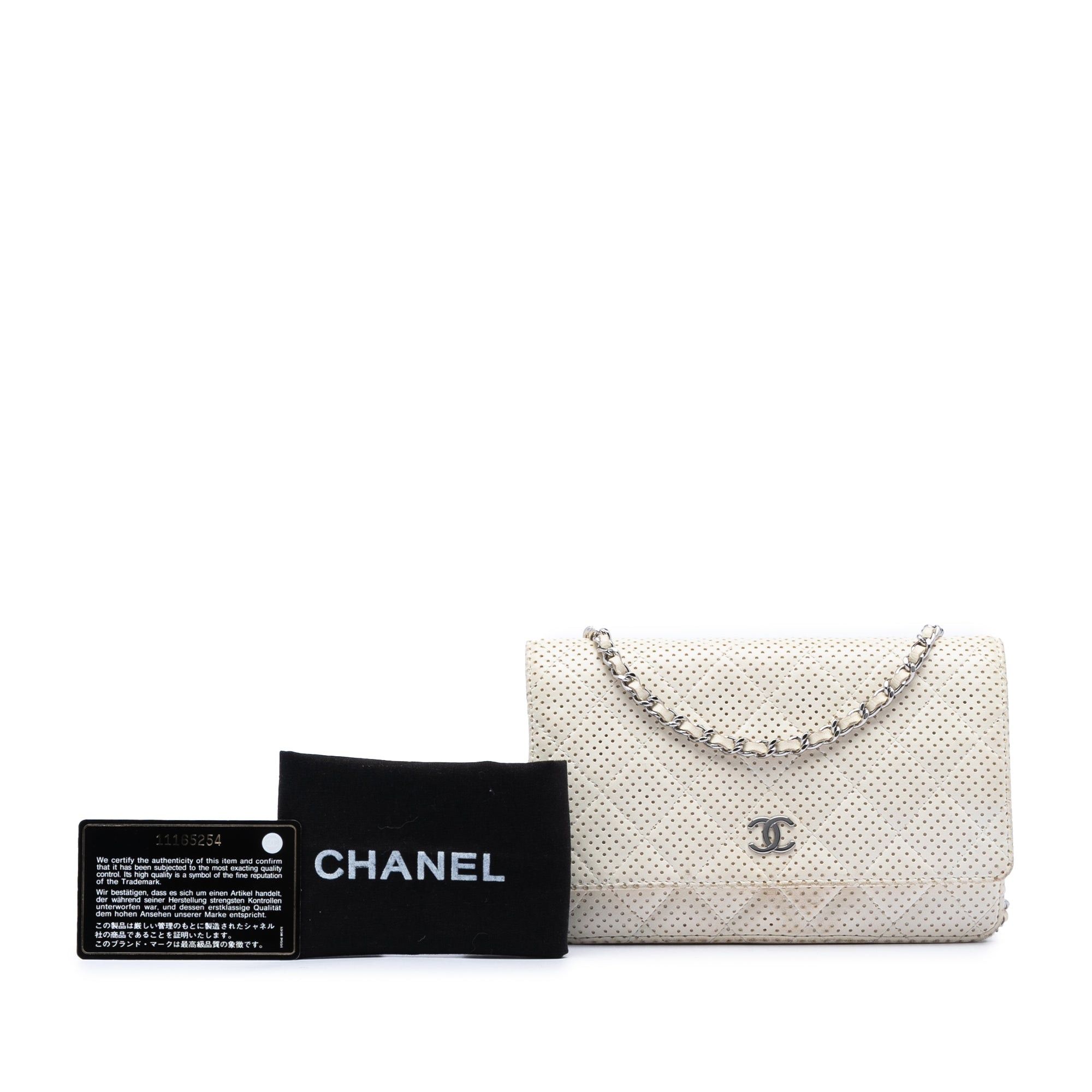 Chanel CC Quilted Perforated Lambskin Wallet On Chain Size ONE SIZE - 7 Thumbnail