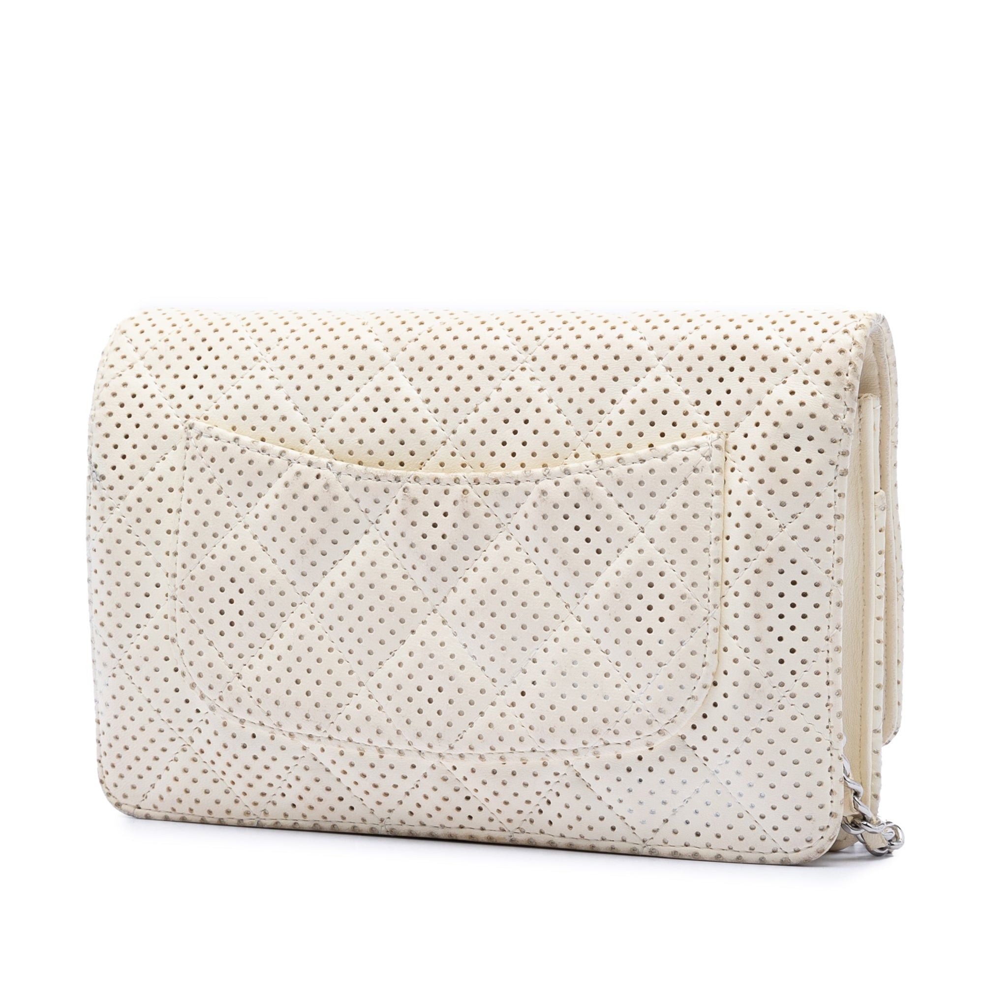 Chanel CC Quilted Perforated Lambskin Wallet On Chain Size ONE SIZE - 2 Thumbnail