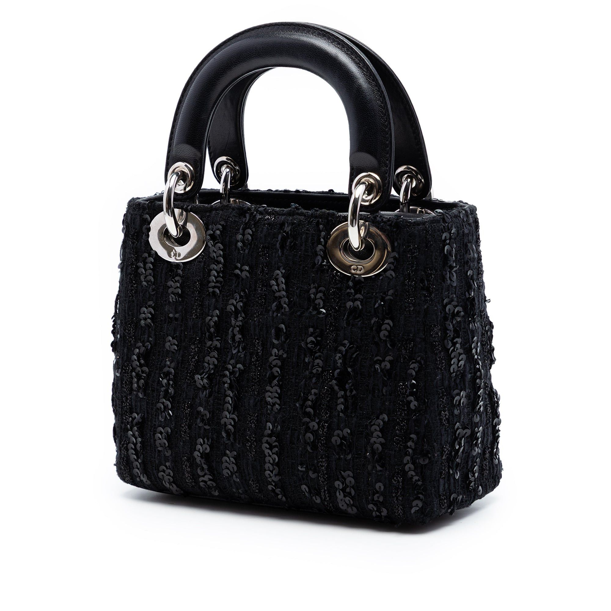 Dior Mini Tweed and Sequin Embellished Lady Dior Size ONE SIZE - 2 Thumbnail