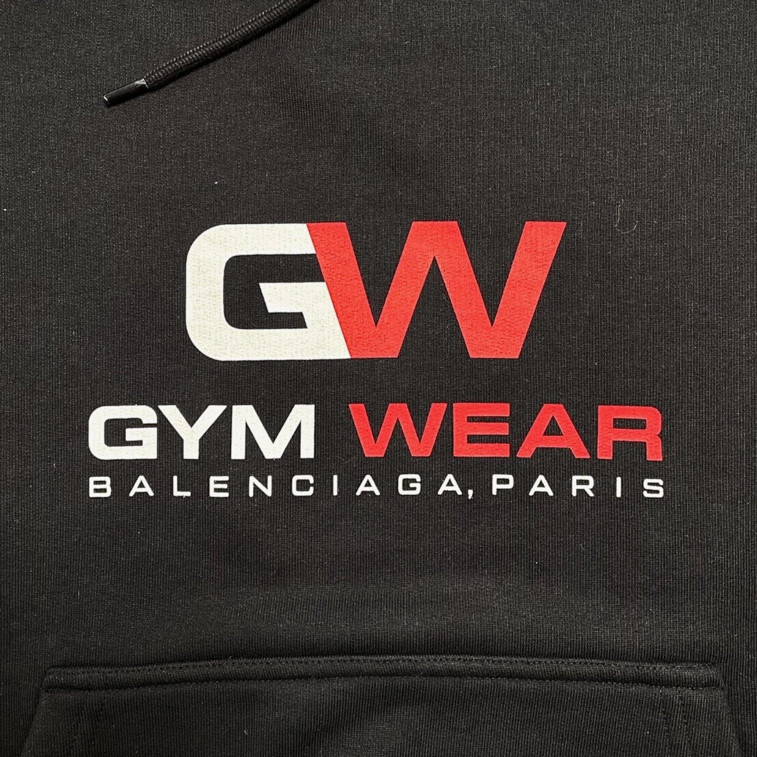 Balenciaga Gym Wear Hooded Sweatshirt Black Size US S / EU 44-46 / 1 - 3 Thumbnail