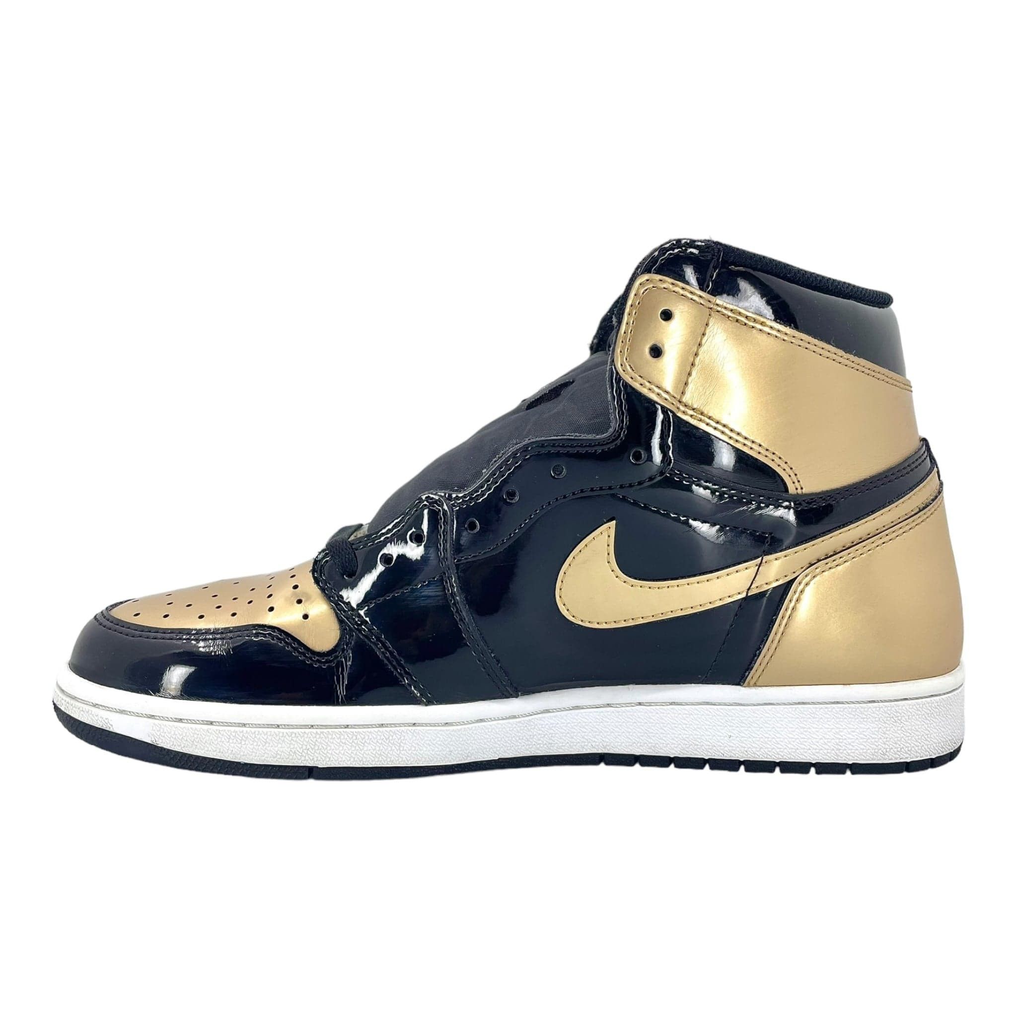 Nike 1 Retro High NRG Patent Gold Toe Size US 12 / EU 45 - 3 Thumbnail