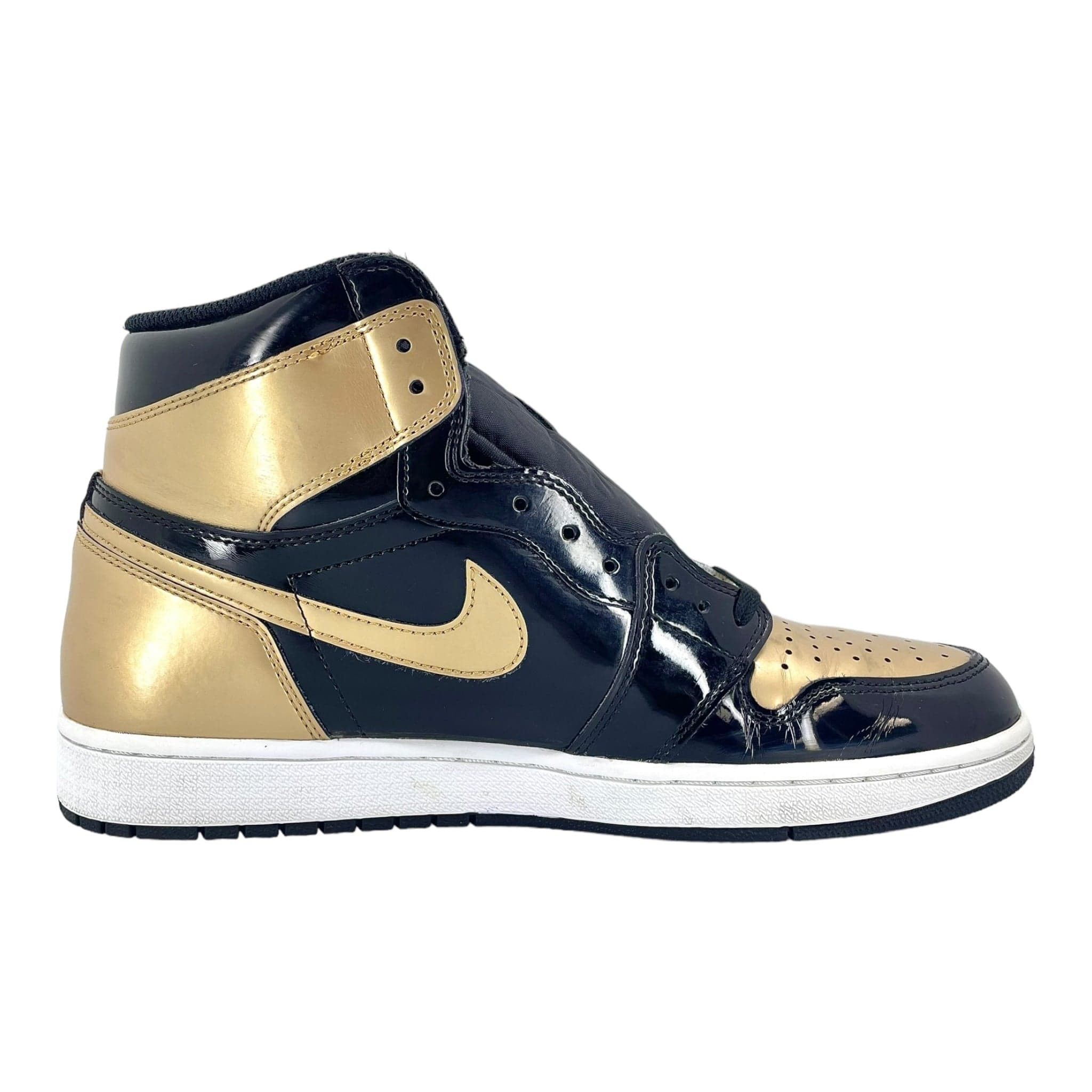 Nike 1 Retro High NRG Patent Gold Toe Size US 12 / EU 45 - 4 Thumbnail
